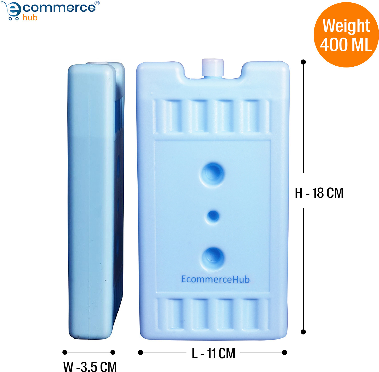 Image of Ecommercehub Ice Gel Packs for Chiller Items Transport, Cooler Then Ice Multipurpose Use Gel Pack Pad