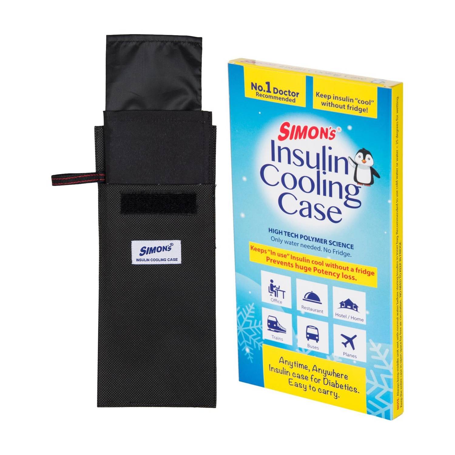Simon's Keep Insulin Cool Pack Black - Image 1