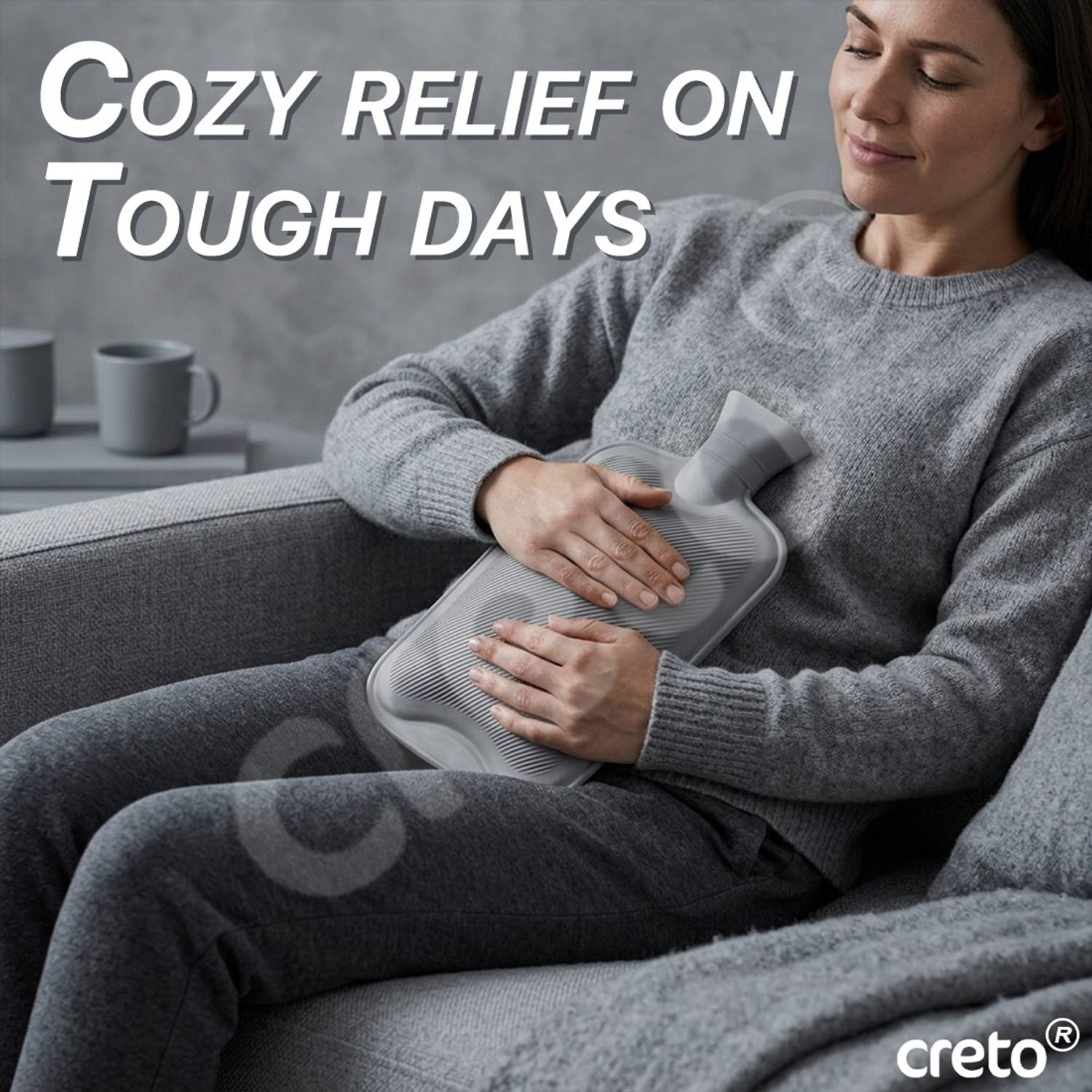 CRETO 2L Large Rubber Hot Water Bag - Image 5