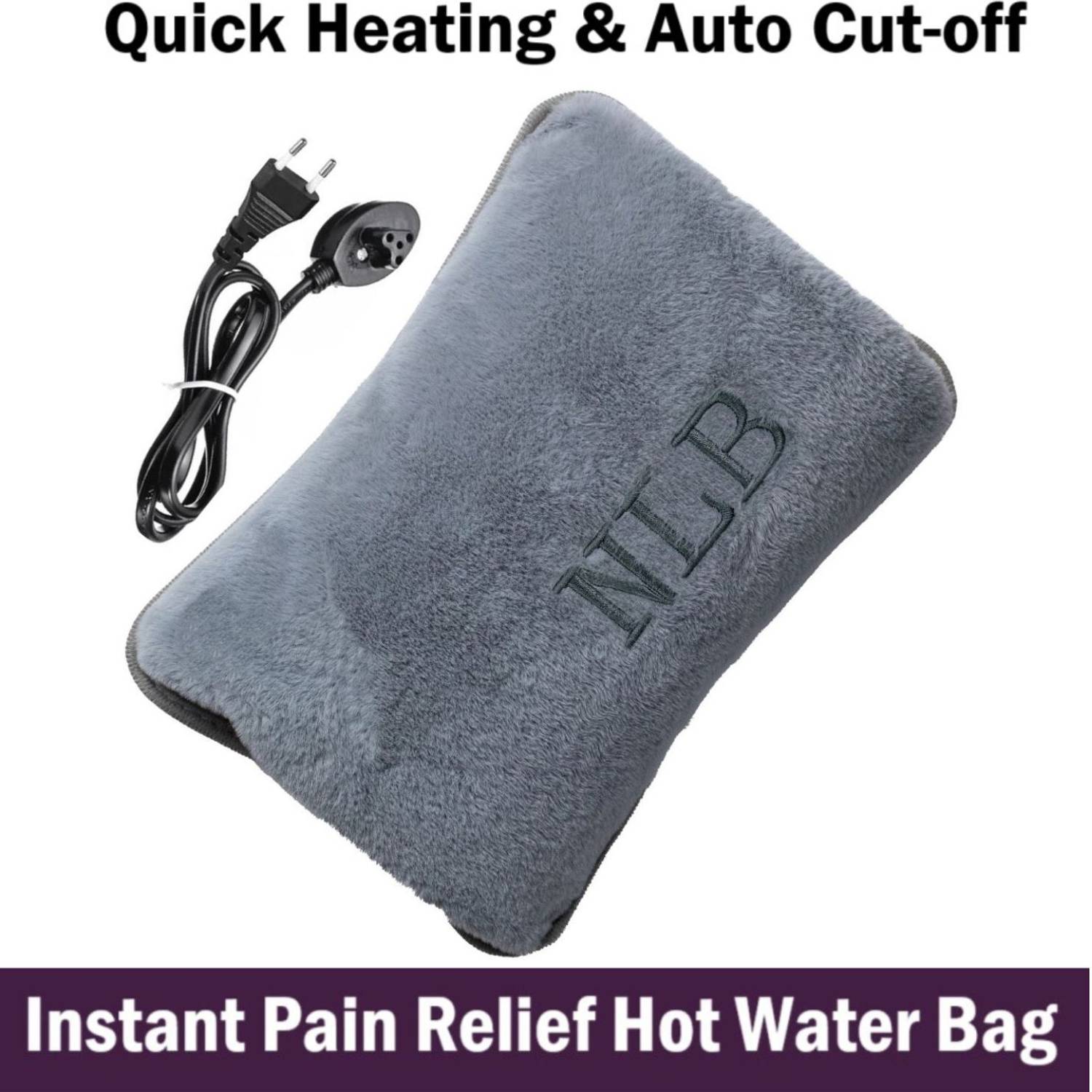 AELENCY Pain relief hot water bag electric, hot bag for periods, heating bag for cramps reusable & Quick heating hot bag electric 1.04 L Hot Water Bag