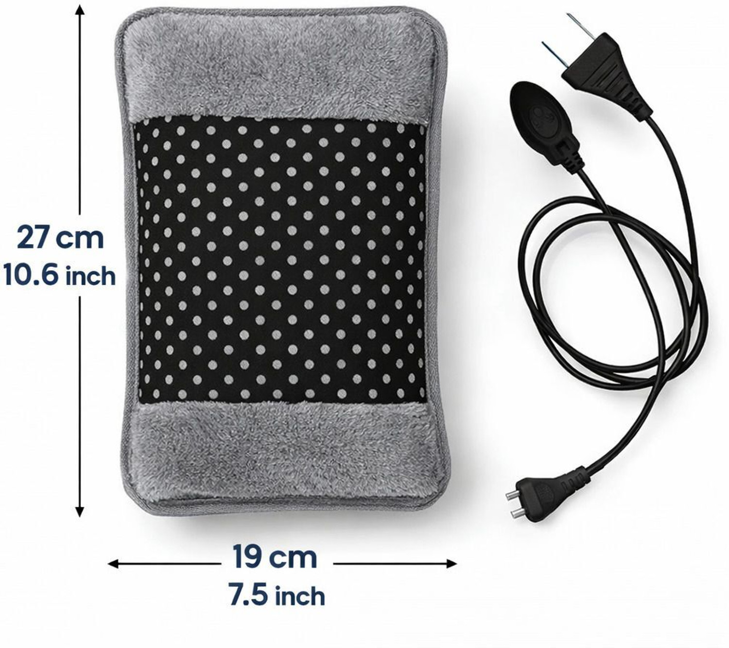 Image of HEAREAL HEALTH CARE Velvet Heating gel pad, Hot Water Bottle Pouch for neck, shoulders, feet, hands, back, joints Heat Pouch Bag For Pain Relief With Soft Velvet Hand Pocket (Multicolor) electric 1 L Hot Water Bag
