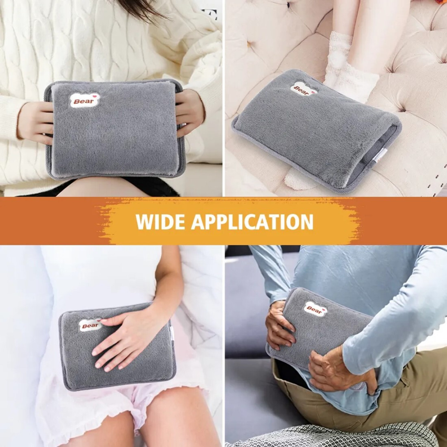 Image of Fluent Electric Hot Water Bag with Auto Power Cut-Off for pain relief Warm Bag Electrical 1000 ml Hot Water Bag