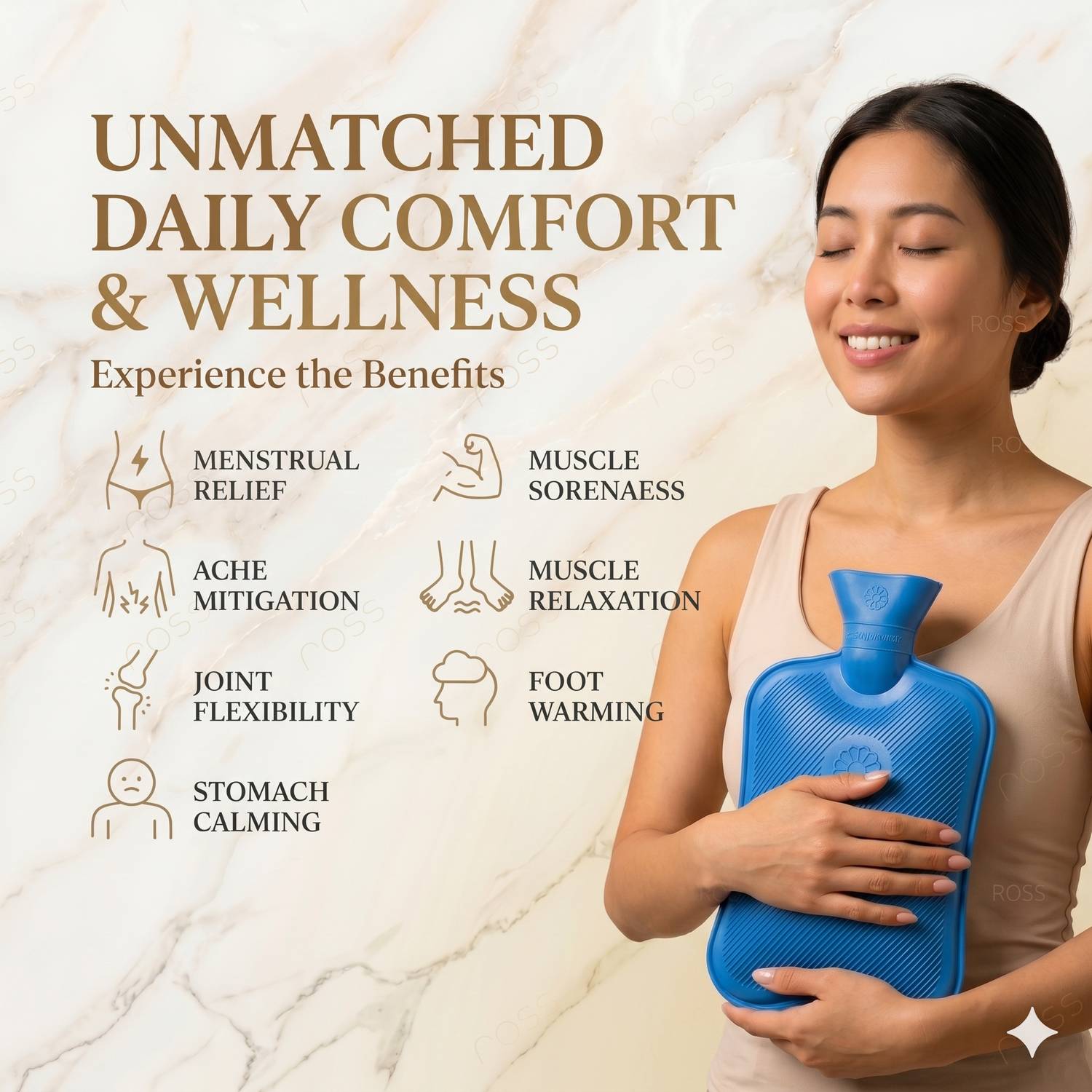 Paramount 2L Hot Water Bag for Pain Relief - Image 3
