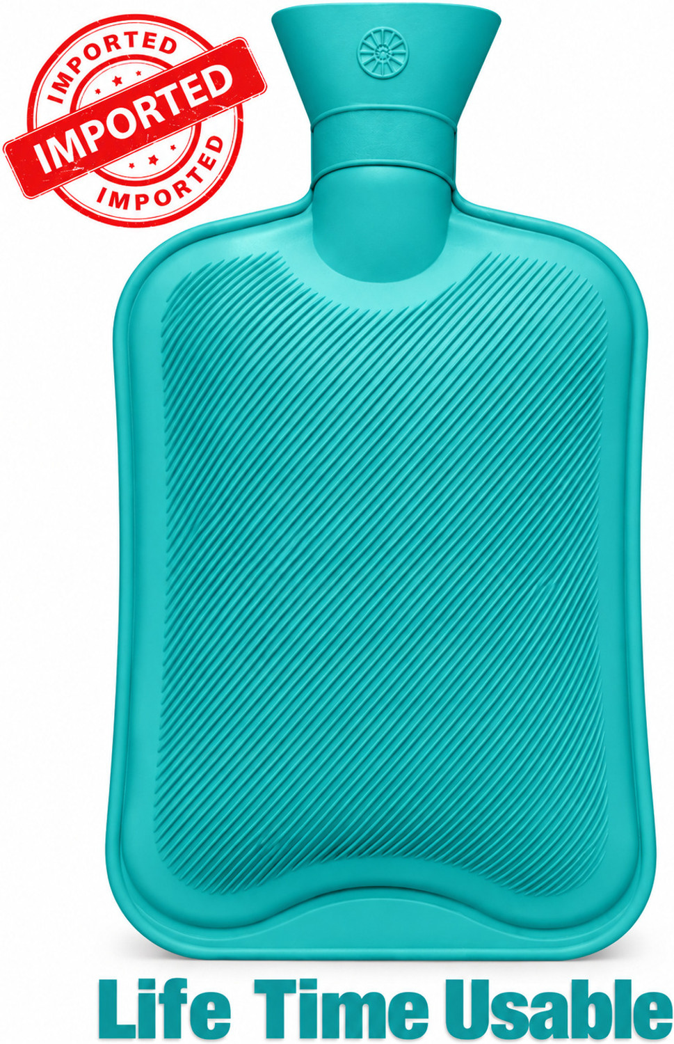 Image of HEAREAL HEALTH CARE Hot Water Bag 2 L GREEN NON-ELECTRICAL Rubber For Hot and Cold Therapy non electrical 2000 ml Hot Water Bag