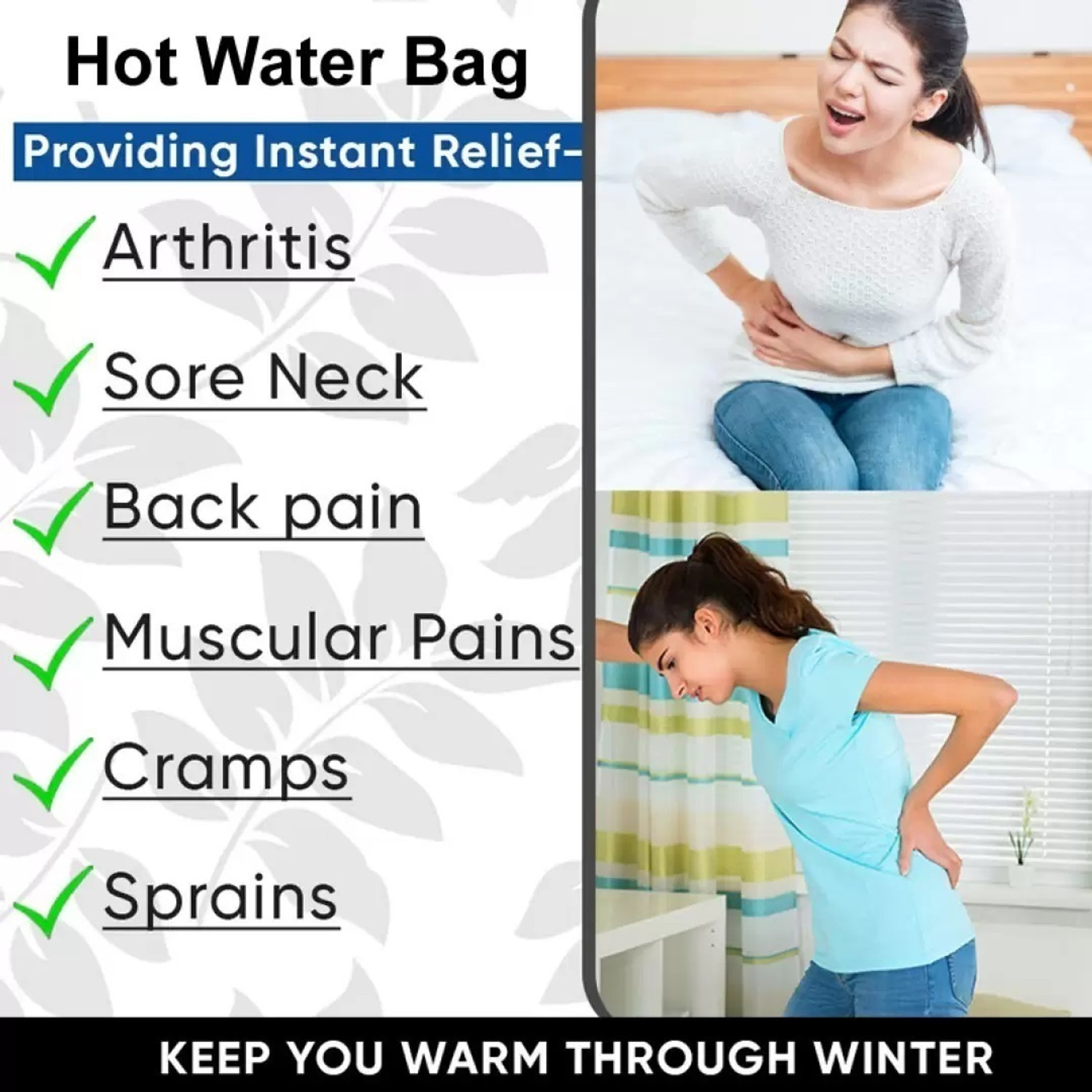 Image of NLB ENTERPRISE Premium Heating pad | hot water bag for Period | Heating Bag | Hot Bag Electric Heating Pad