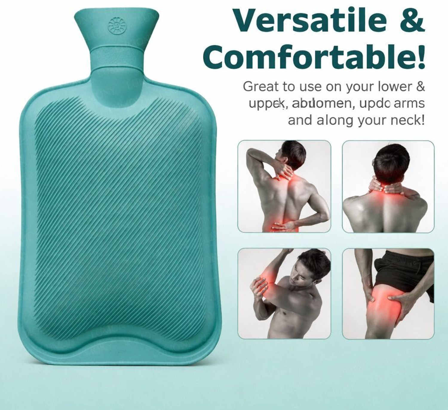 Image of HEAREAL HEALTH CARE Hot Water Bag 2 L GREEN NON-ELECTRICAL Rubber For Hot and Cold Therapy non electrical 2000 ml Hot Water Bag