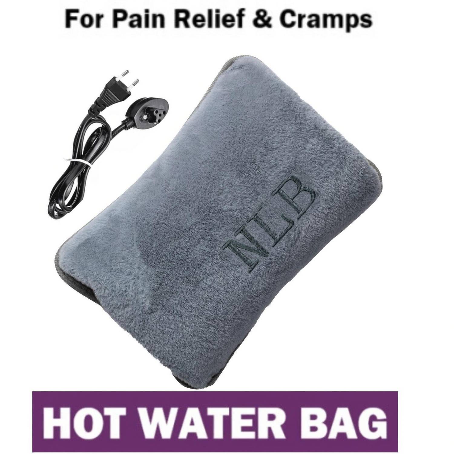 AELENCY Electric Hot Water Bag for Pain Relief – Rechargeable Heating Pad For Cramps Neck, Muscles, Joint, Periods Pain Relief Hot Bag 1 L Hot Water Bag