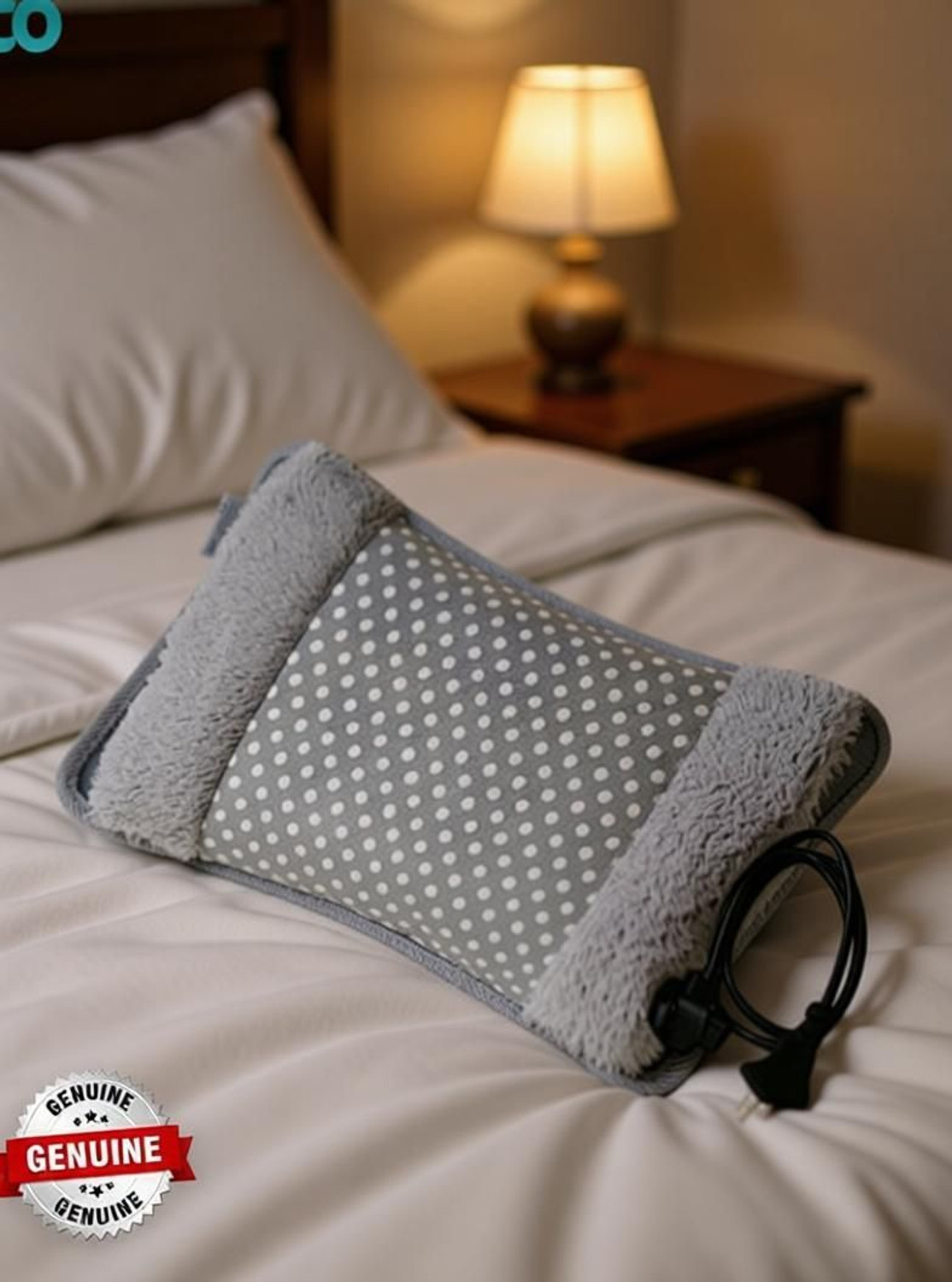 Image of CRETO Velvet Gel Pad Full Body Pain Reliever Fur Electric 1 L Hot Water Bag