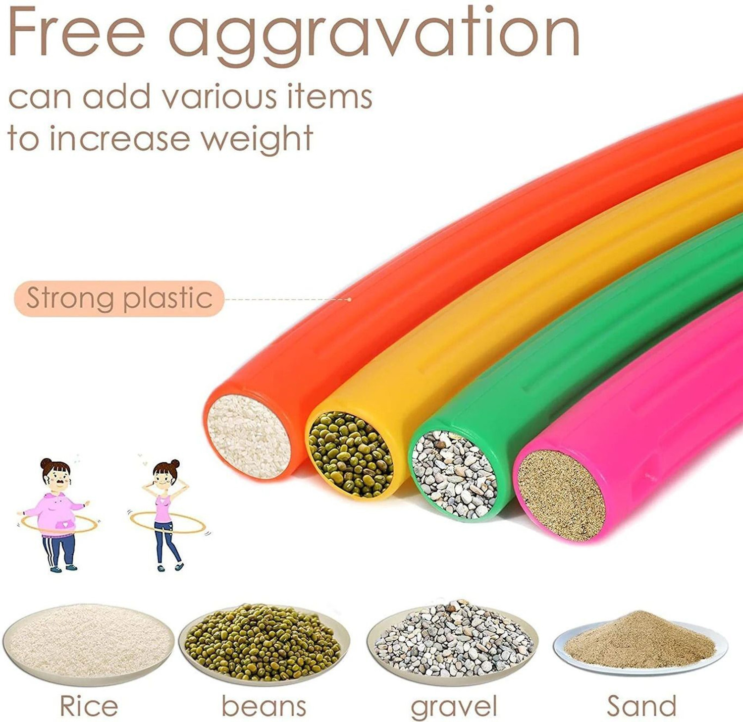 Image of NAITRI Hula Hoop ring for sport exercise aerobics, Gymnastic & Weight loss Ring Hula Hoop