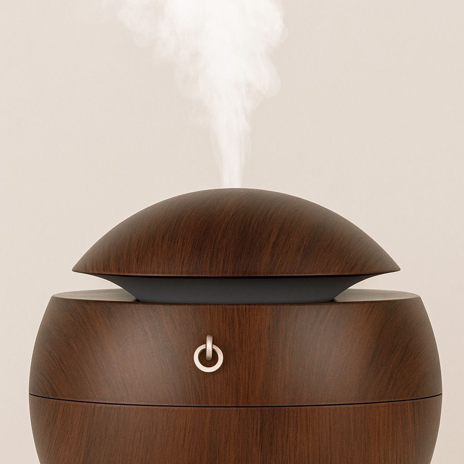 Image of Thegiftsquare Aroma Sphere Wooden Finish Portable Air Humidifier & Air Purifier Oil Diffuser Portable Room Air Purifier