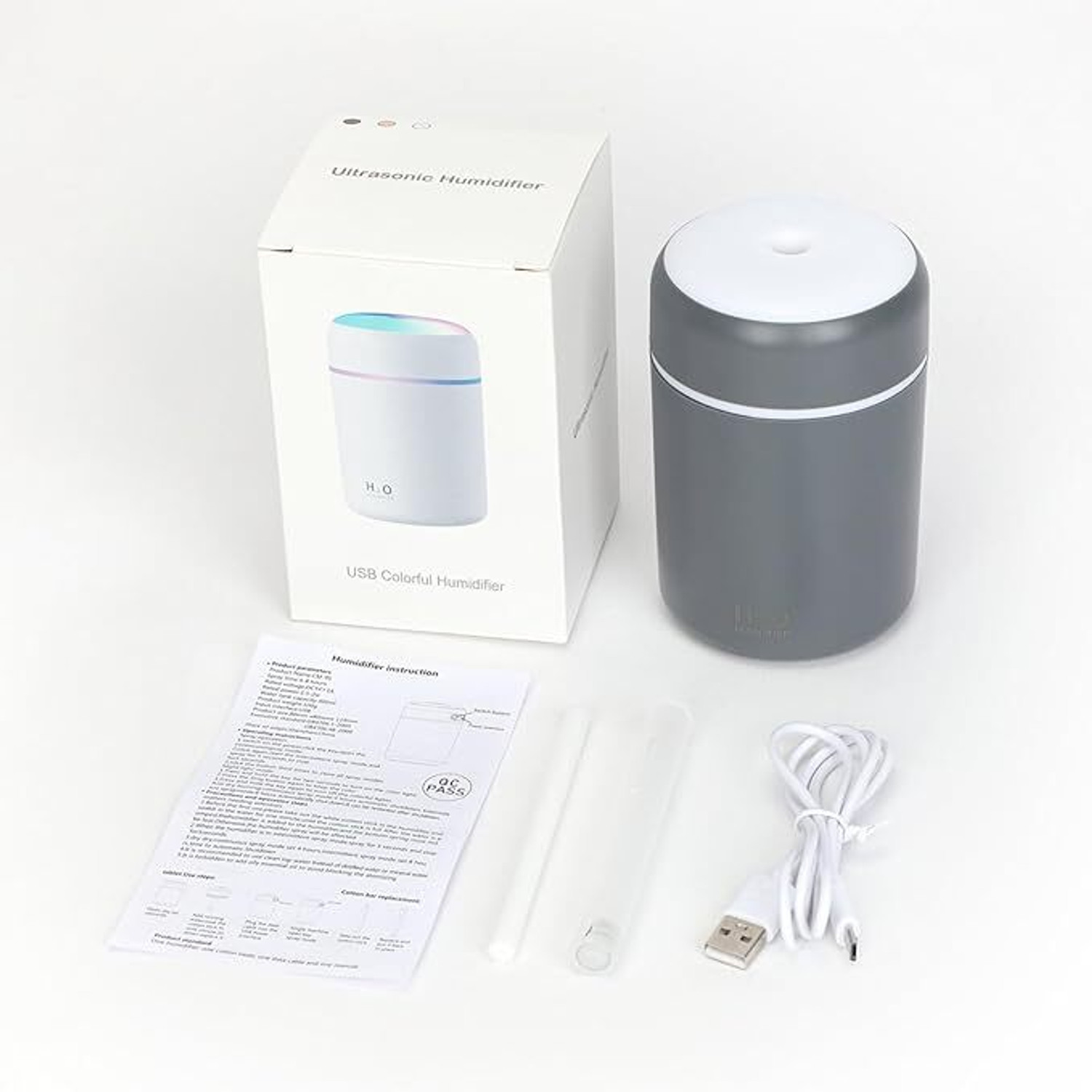 Image of Gnanishwa Room Humidifier with Colorfull Light 300m 8 Hour Run Time Humidifier