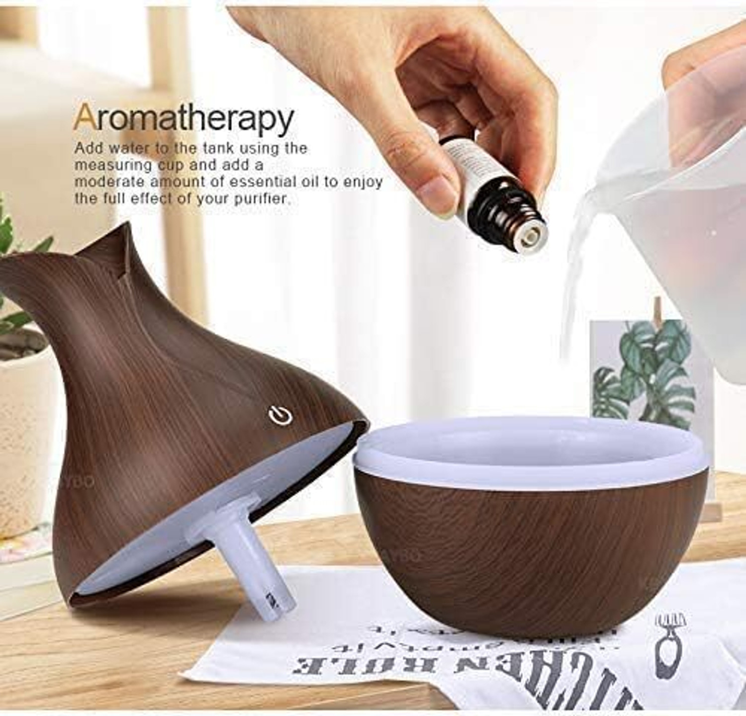 Image of VPJ Room HydroFresh Cool Mist USB Humidifier Pot with Silent Operation Humidifier