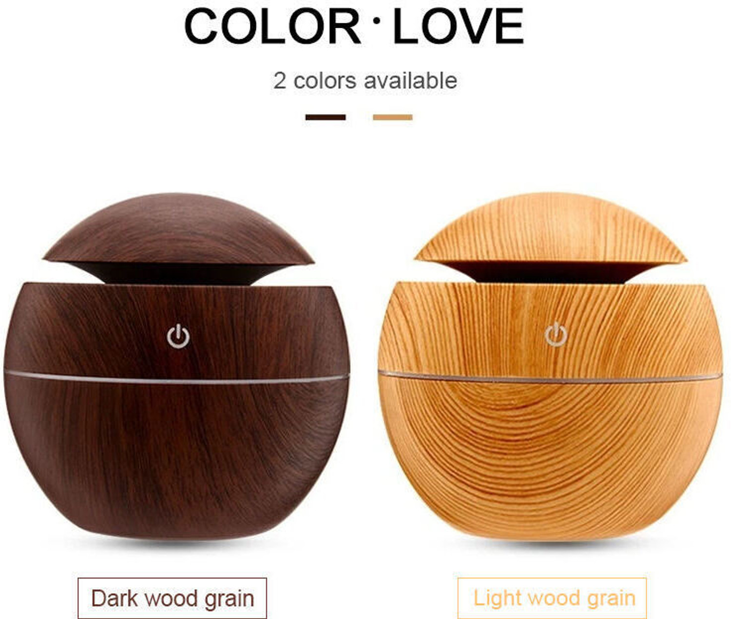 Image of Kaia Room Wooden Ultrasonic Cool Mist Humidifier & Aroma Diffuser Humidifier