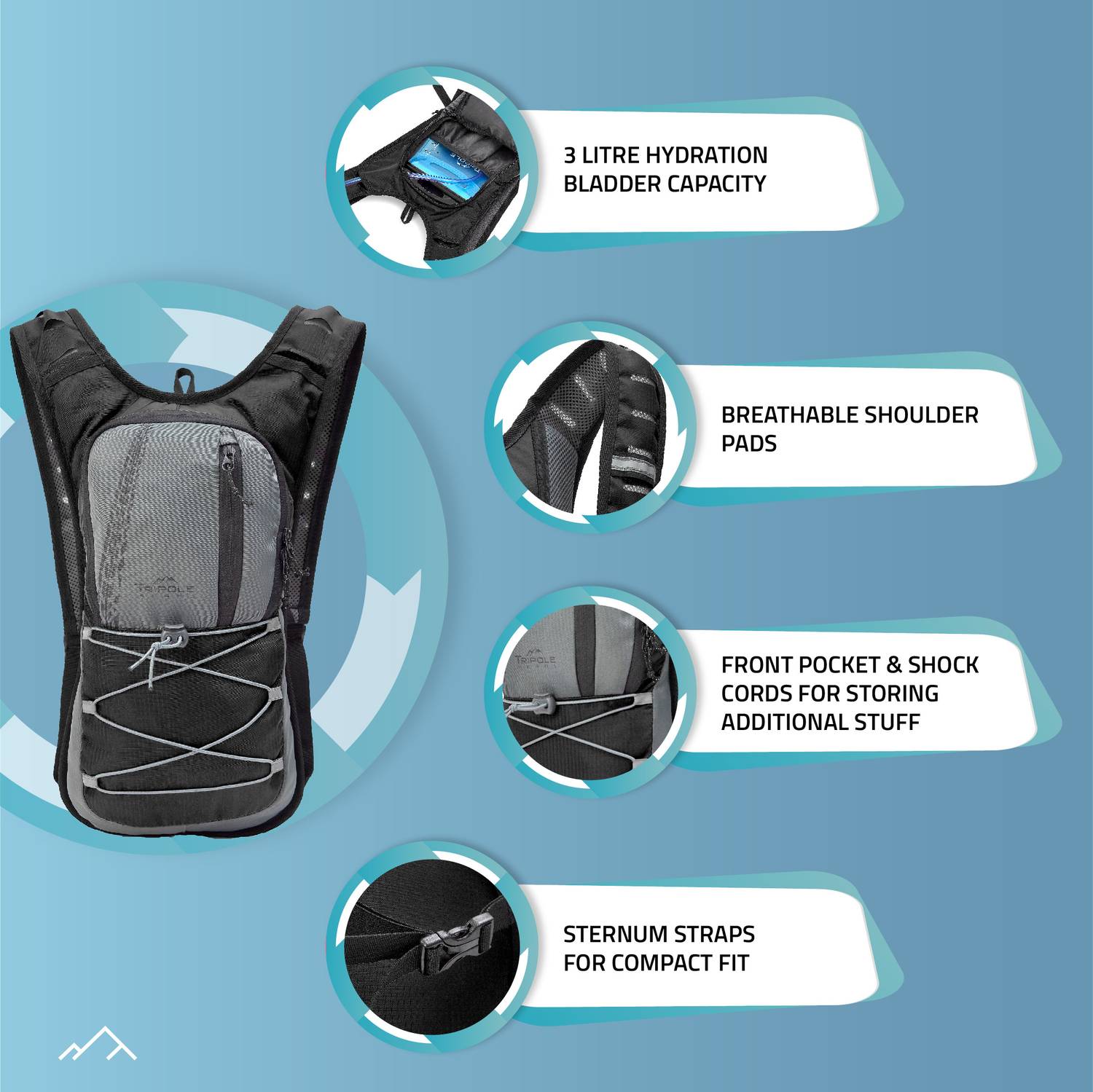 Tripole Hydration Backpacks Hydration Pack - Image 4