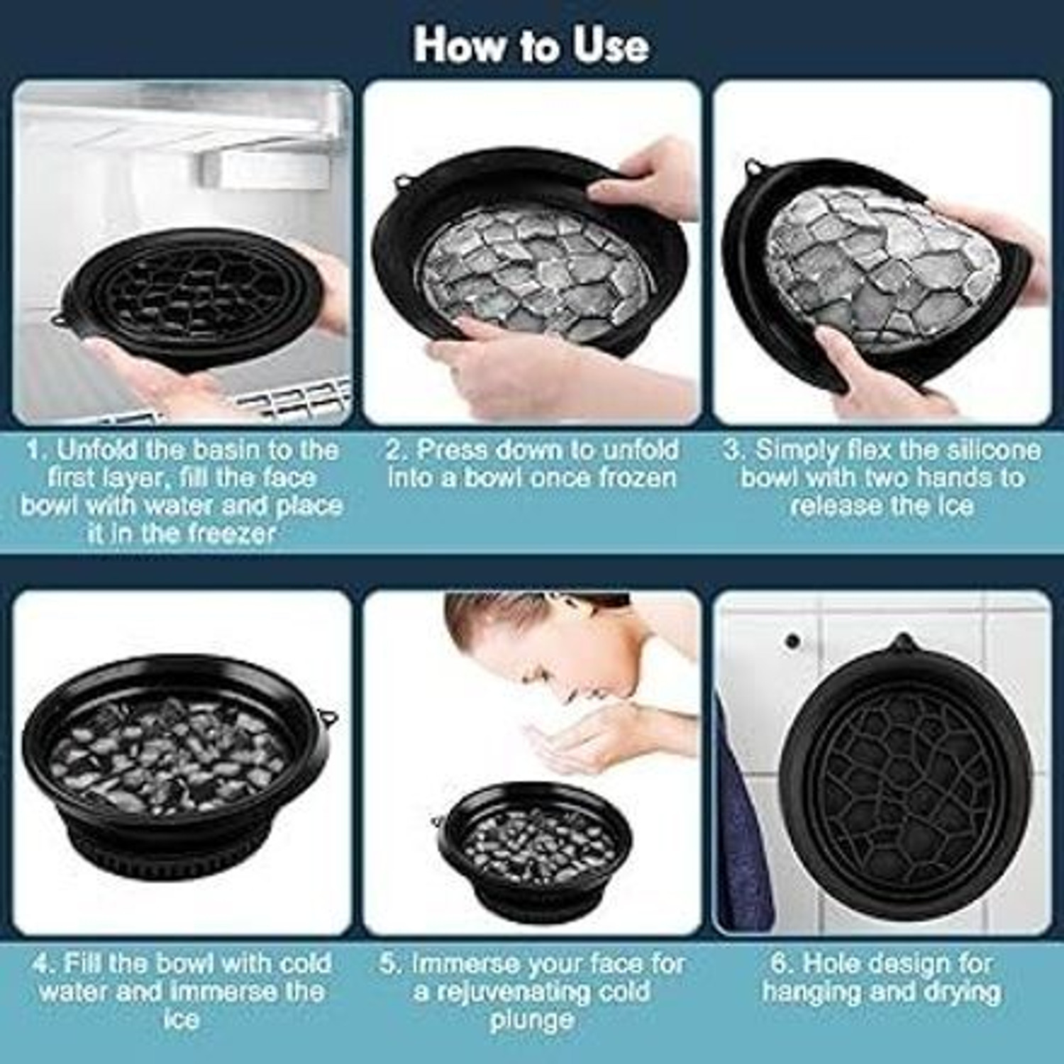 Image of Shivsham's kitchenware 1 L Silicone Ice bowl shopsy Ice Bucket