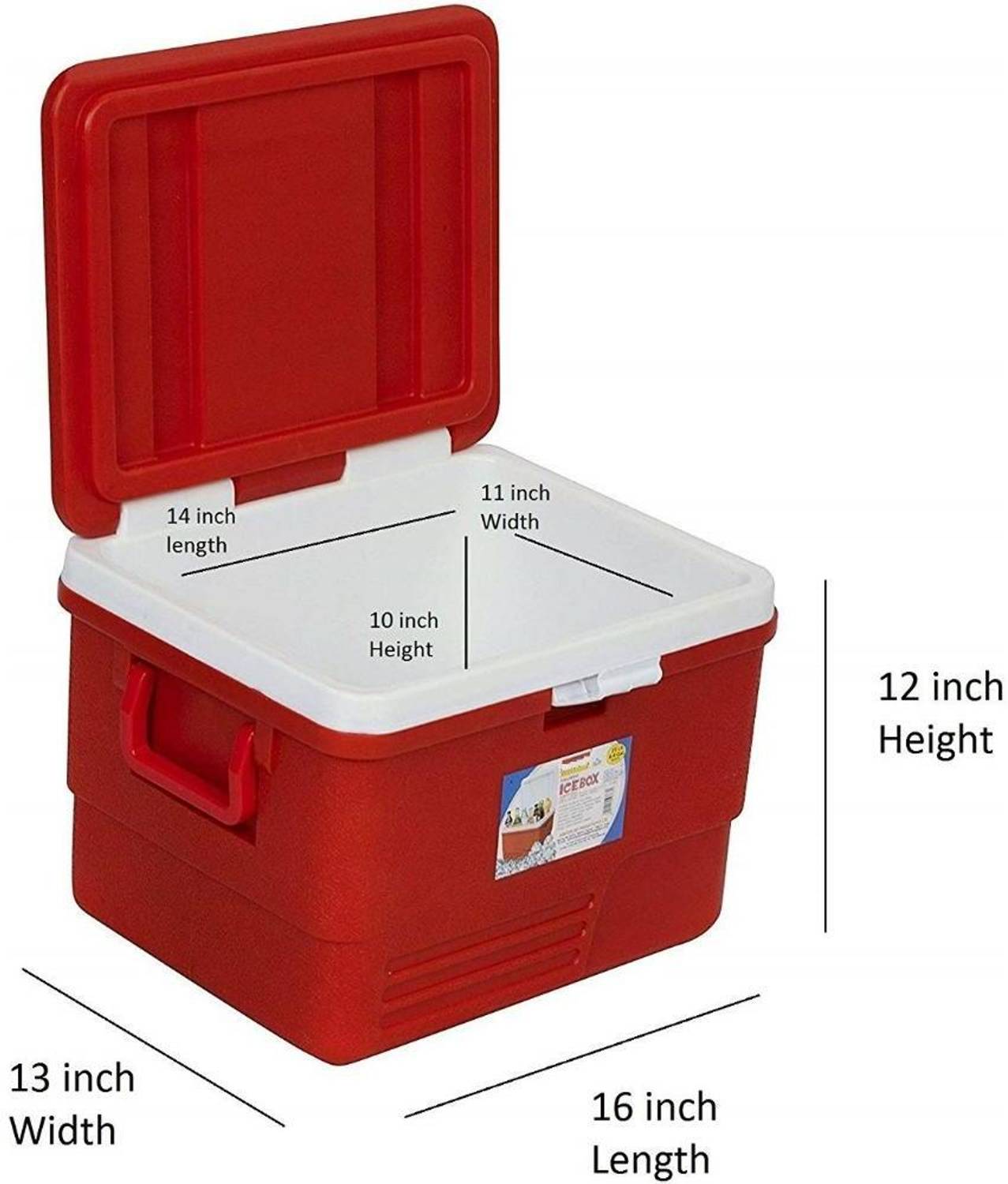 3D METRO SUPER STORE 25L Red Ice Bucket - Image 4