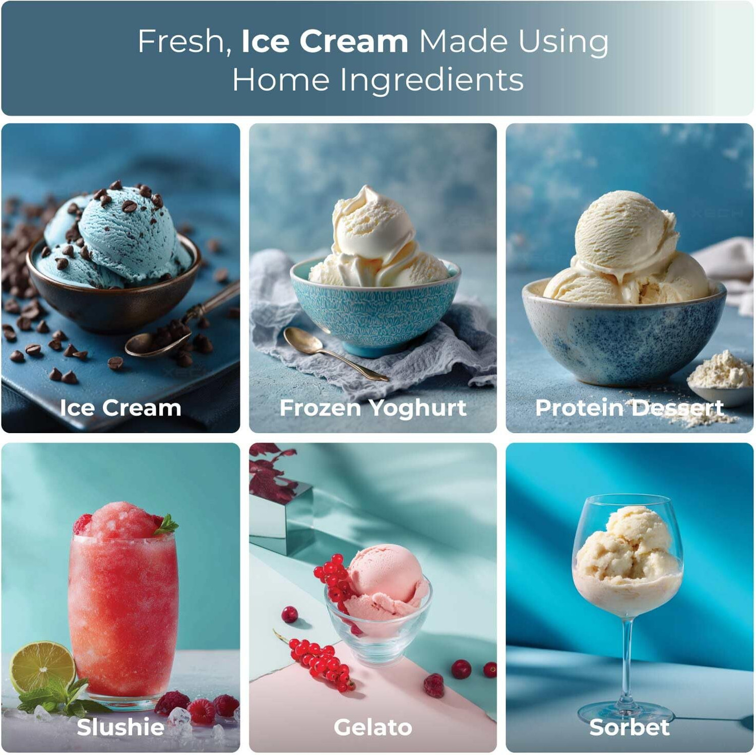 Image of xech 400 ml Electric Ice Cream Maker