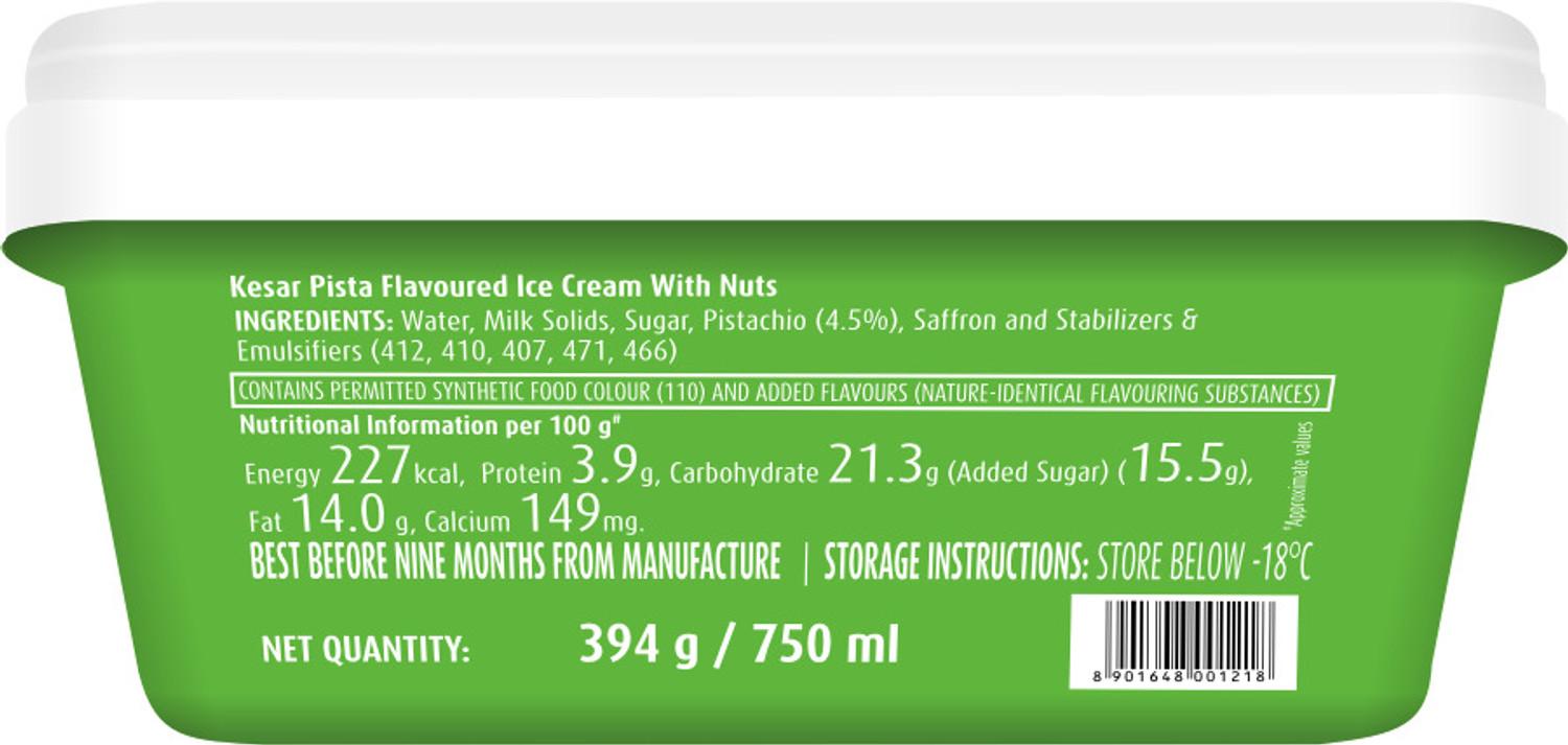 Image of Mother Dairy Kesar Pista Tub