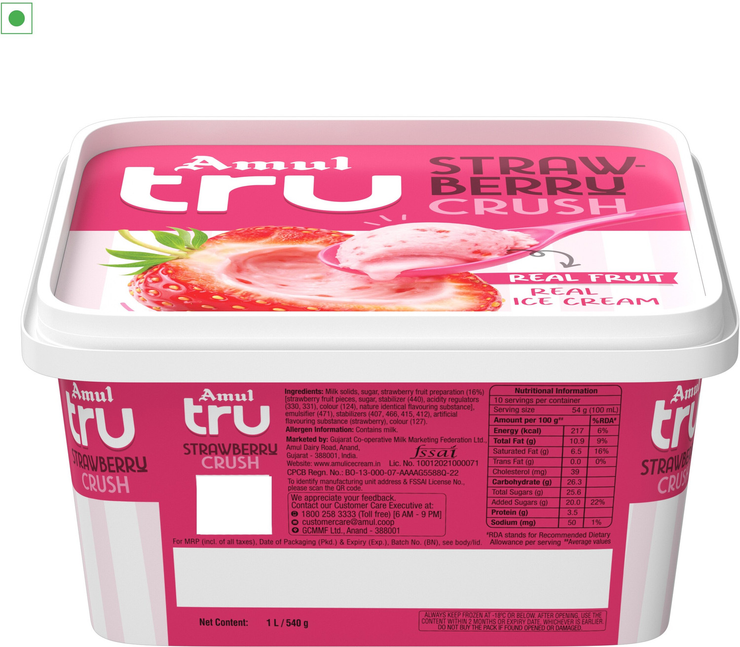 Image of Amul tru Strawberry Crush