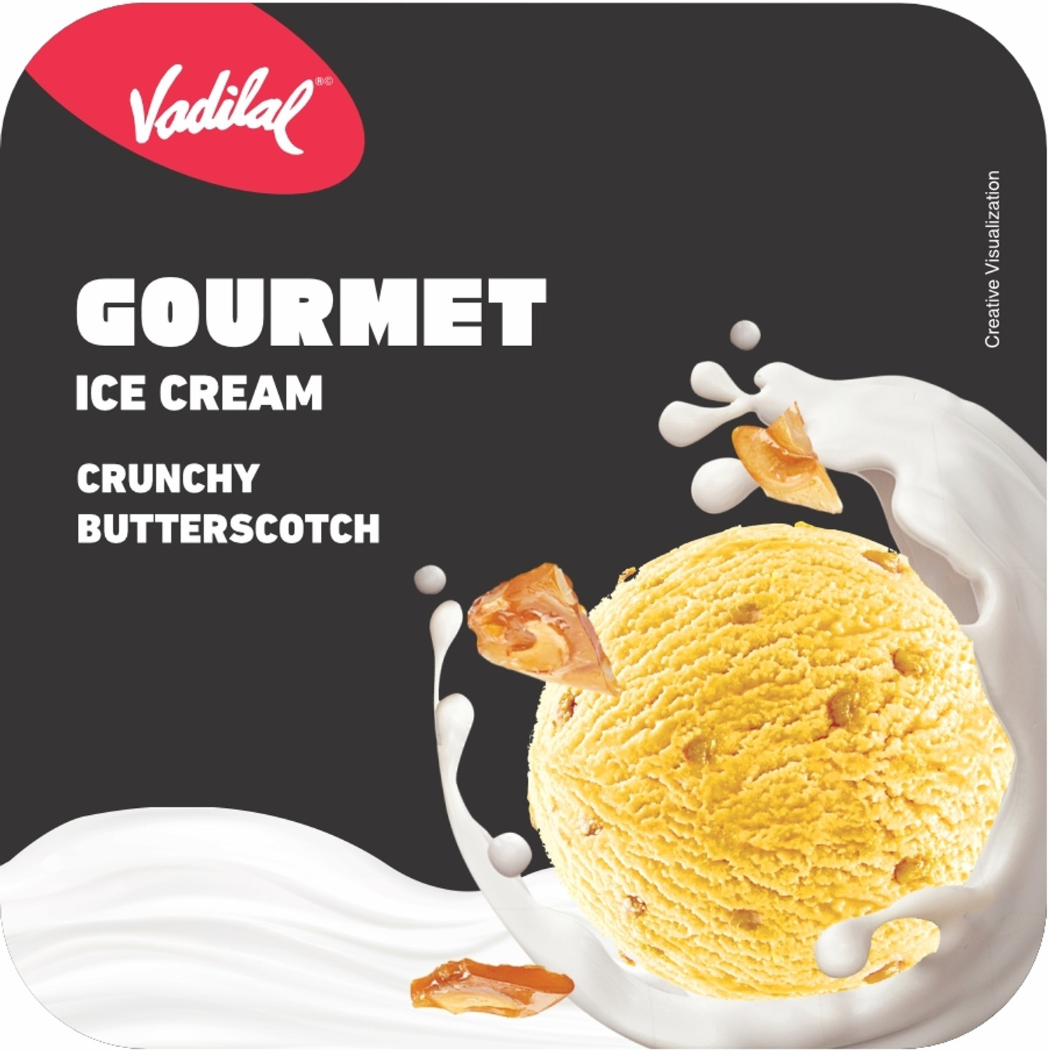 Image of Vadilal Butterscotch Crunchy Gourmet Ice Cream Tub