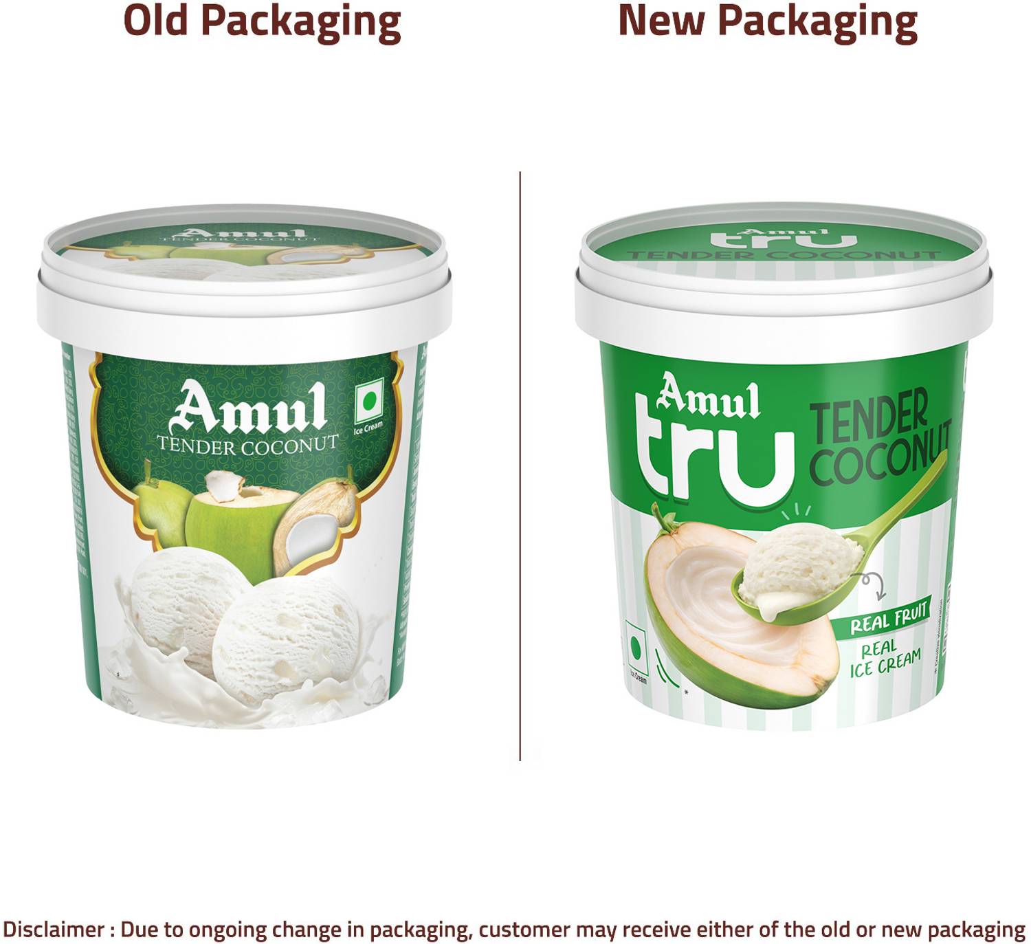 Amul Tender Coconut Ice Cream