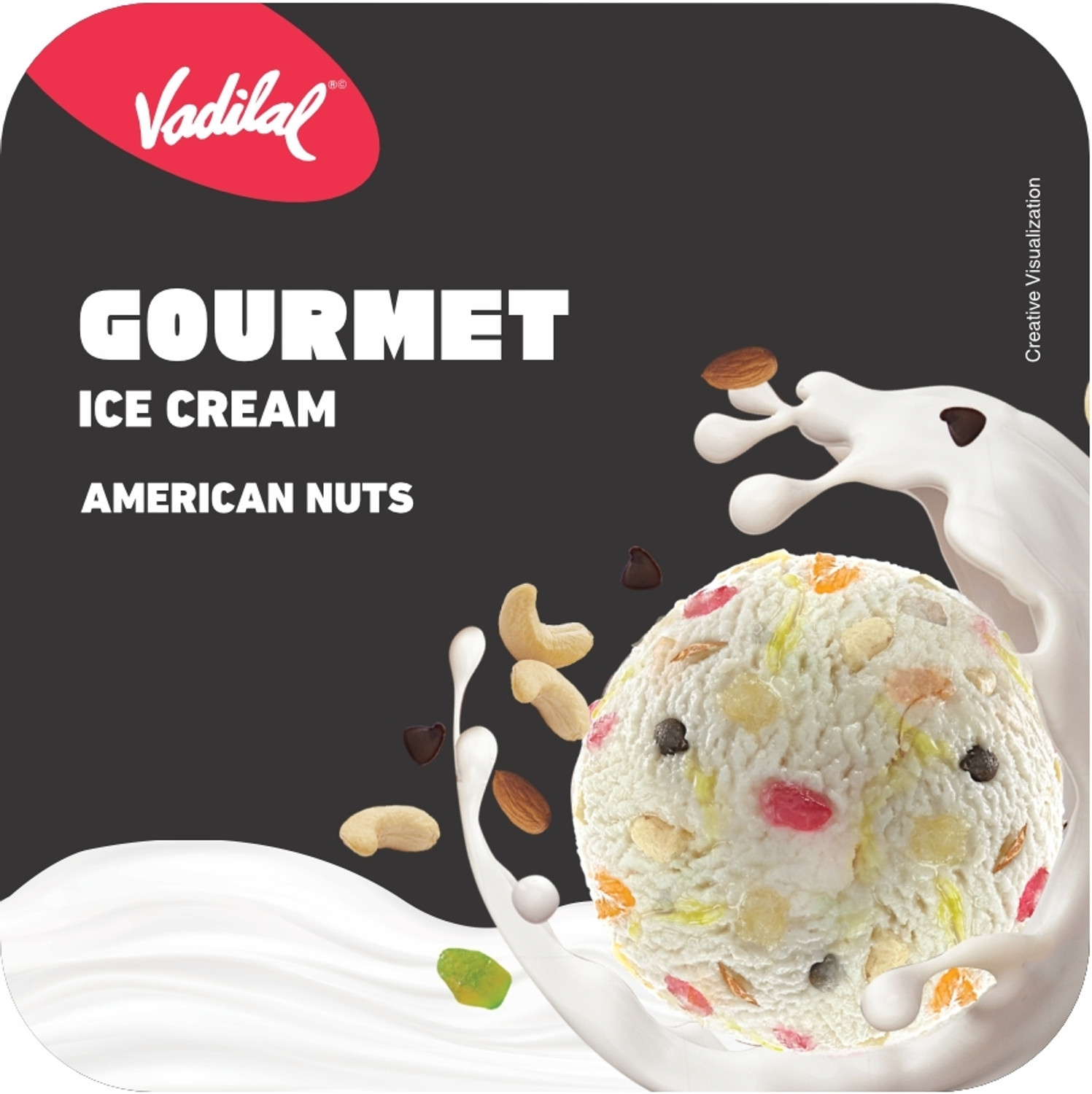 Image of Vadilal American Nuts Gourmet Ice Cream Tub