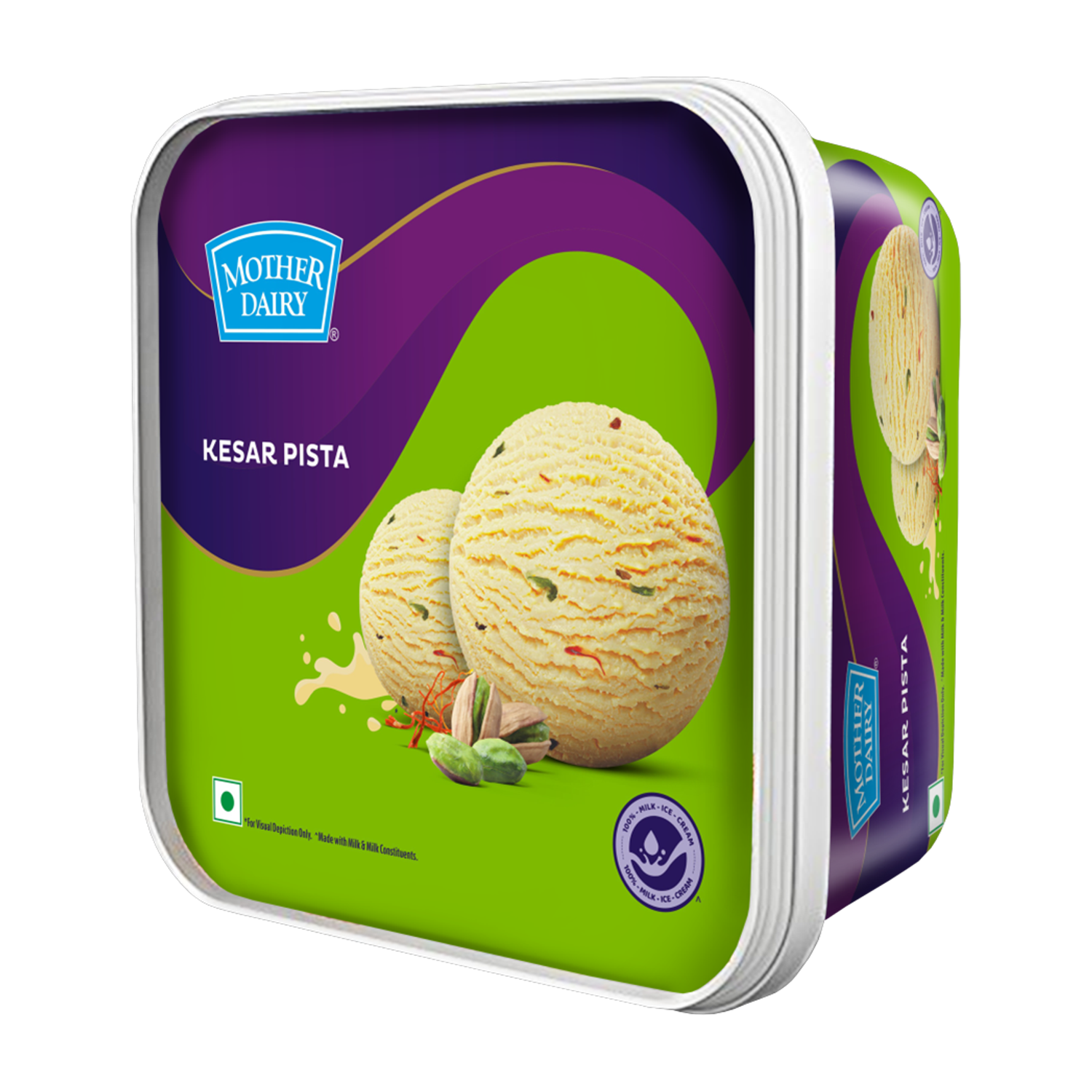 Image of Mother Dairy Kesar Pista Tub