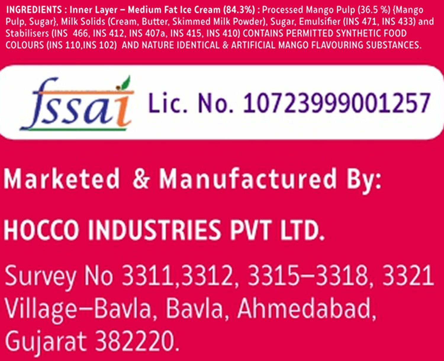 Image of Hocco Mango Aamchi
