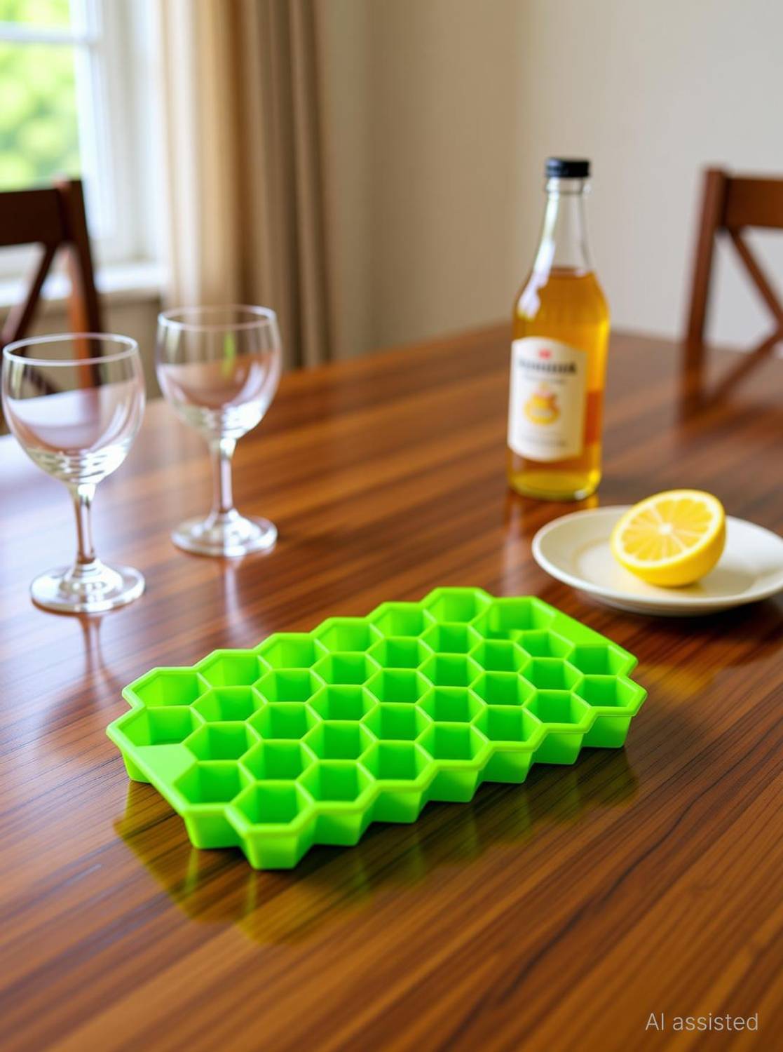 AnjaniputrA Silicone 37 Cavity Ice Cube Mould Maker Multicolor Silicone Ice Cube Tray