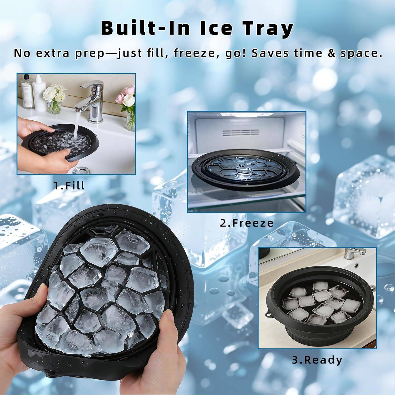 Glosstiy Glam Premium Ice Facial Combo Set with Ice Roller - Image 4