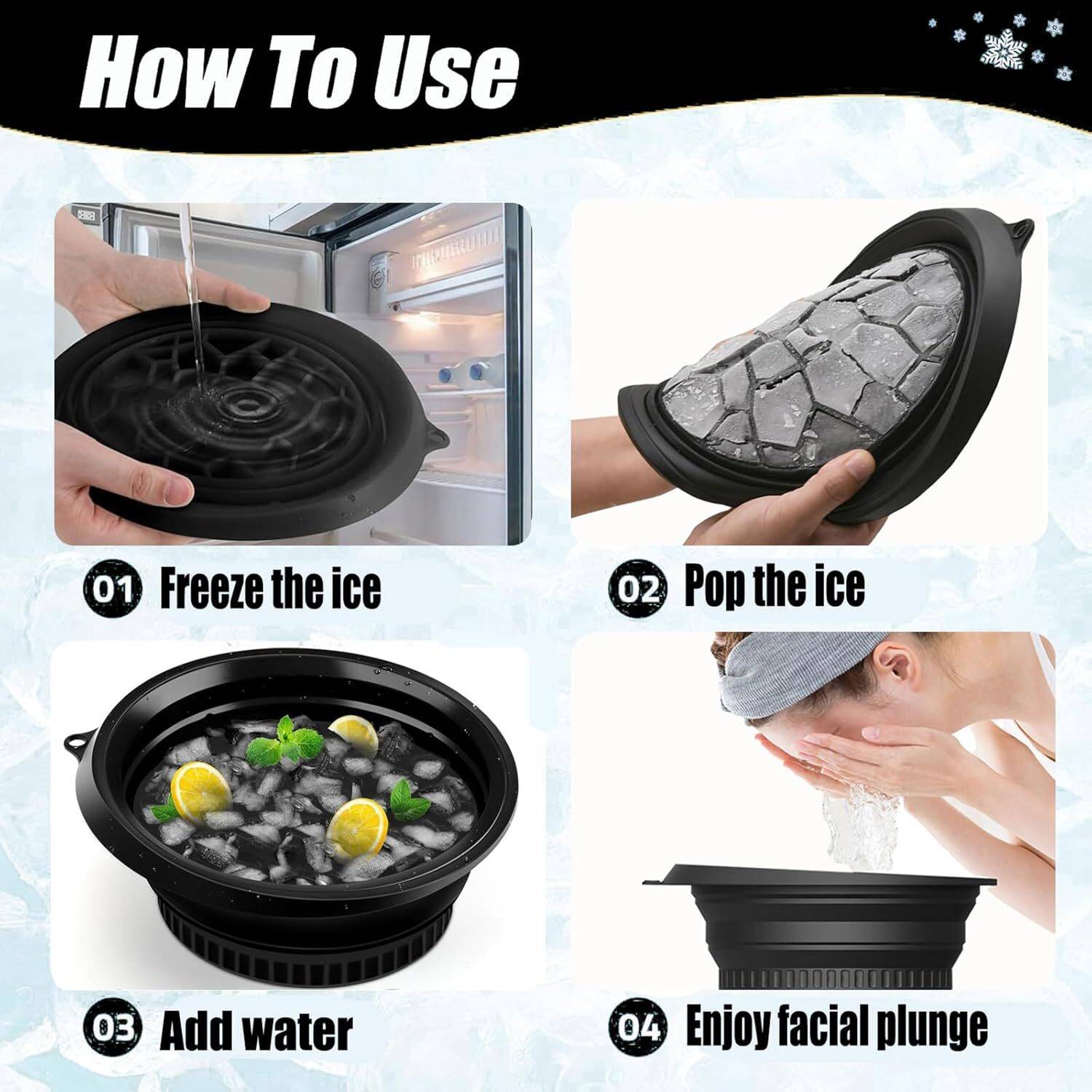 Glosstiy Glam Premium Ice Facial Combo Set with Ice Roller - Image 2