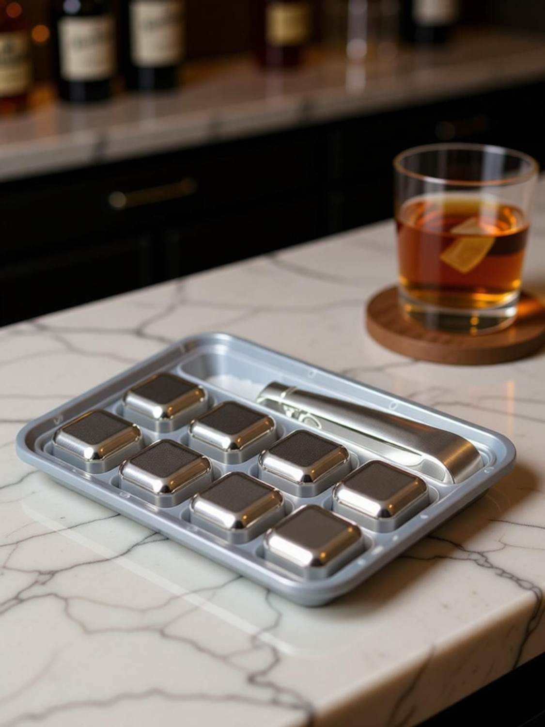 Image of HGC Multicolor Steel Ice Cube Tray