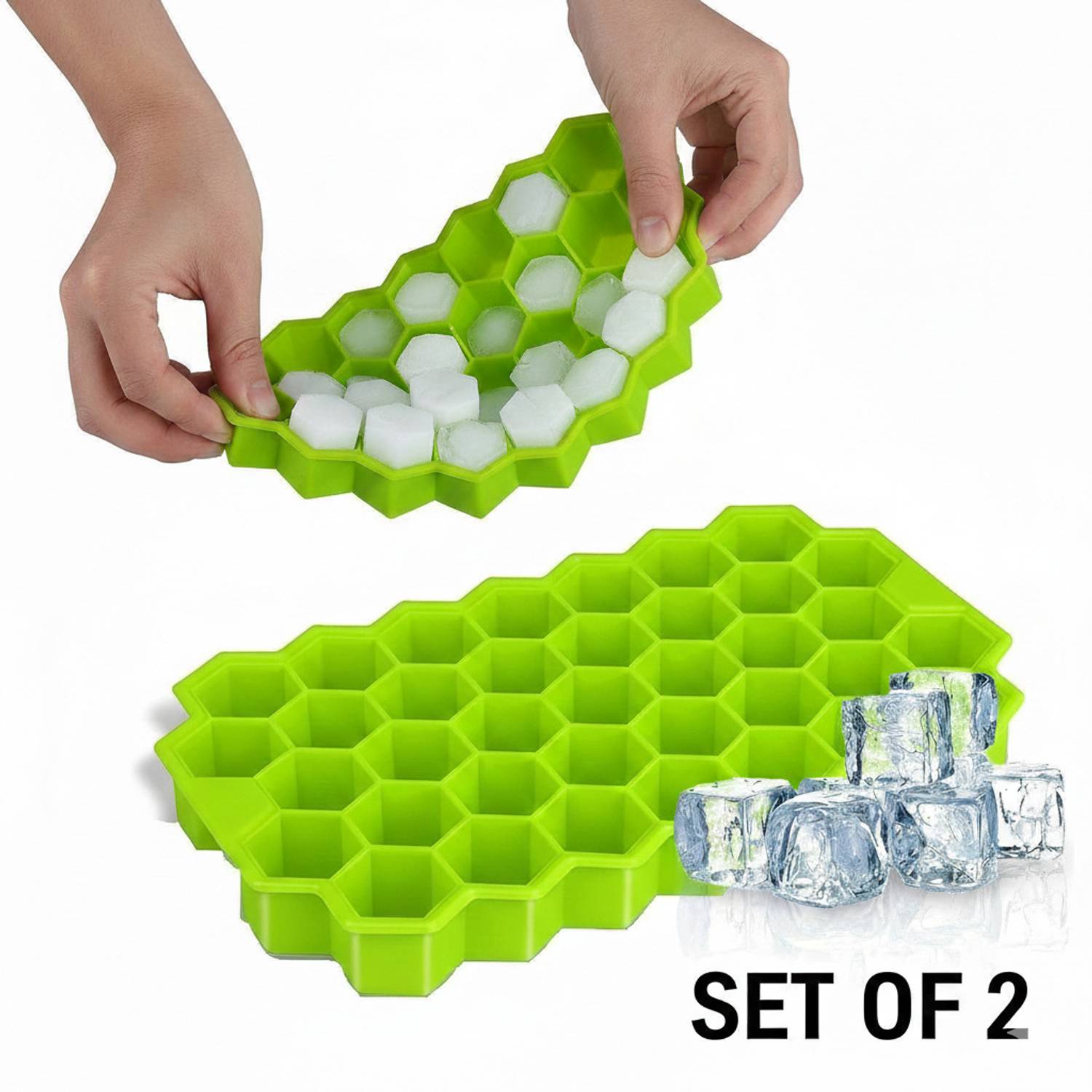 BRIZON Green Silicone Ice Cube Tray