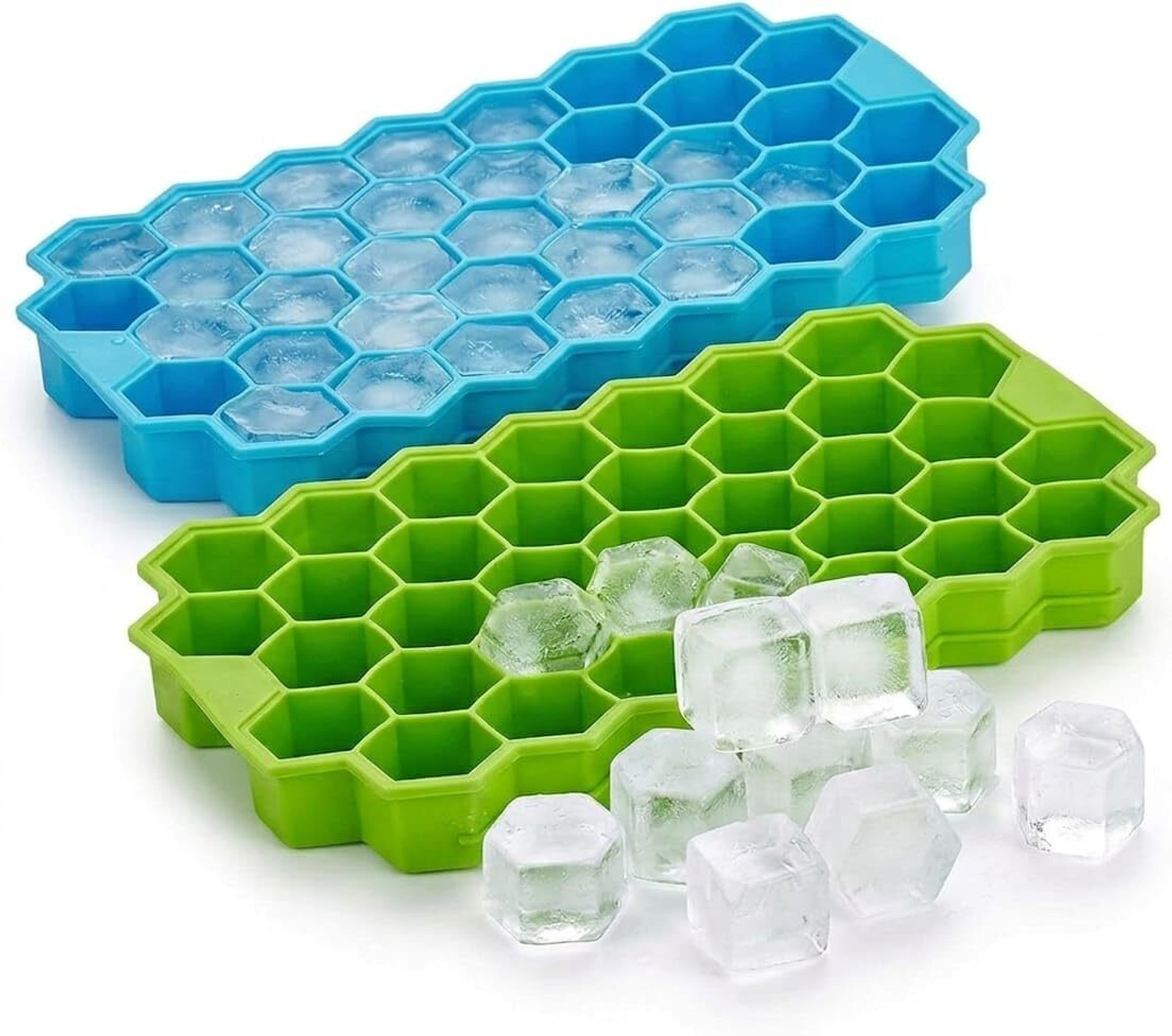 Image of Triffy Multicolor Silicone Ice Cube Tray