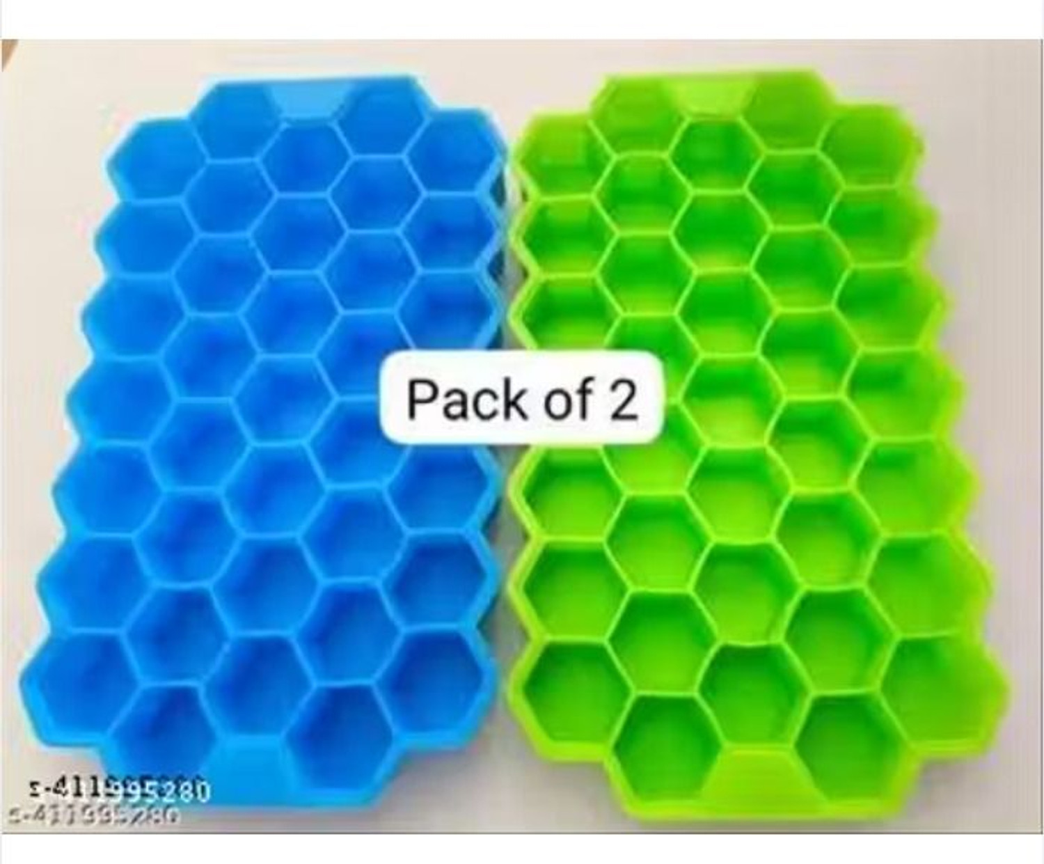 Image of M Call combo of Honey Ice tray and Face Ice roller for remove pimples Multicolor Silicone Ice Cube Tray (Pack of2)