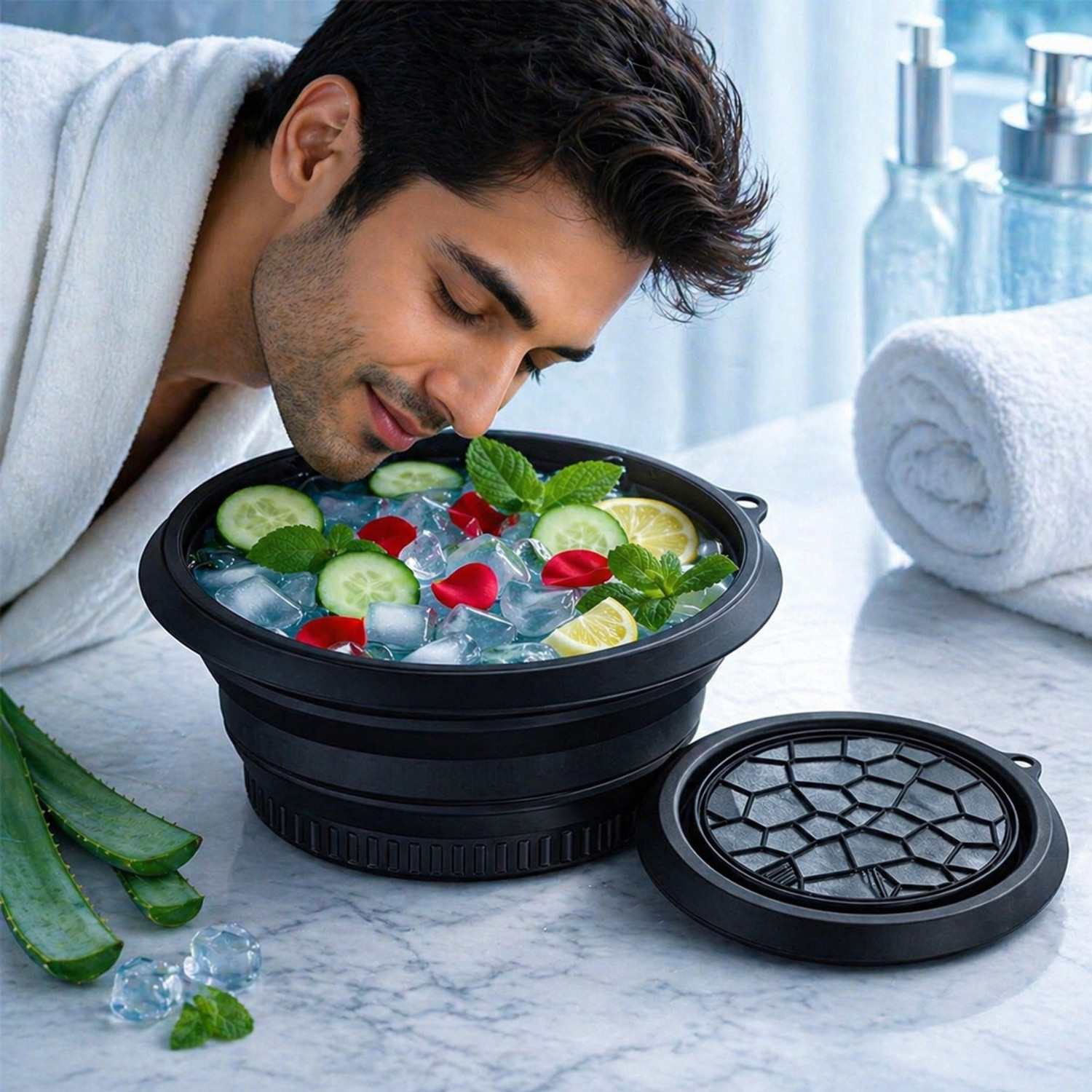 Image of Triffy Black Silicone Ice Cube Tray