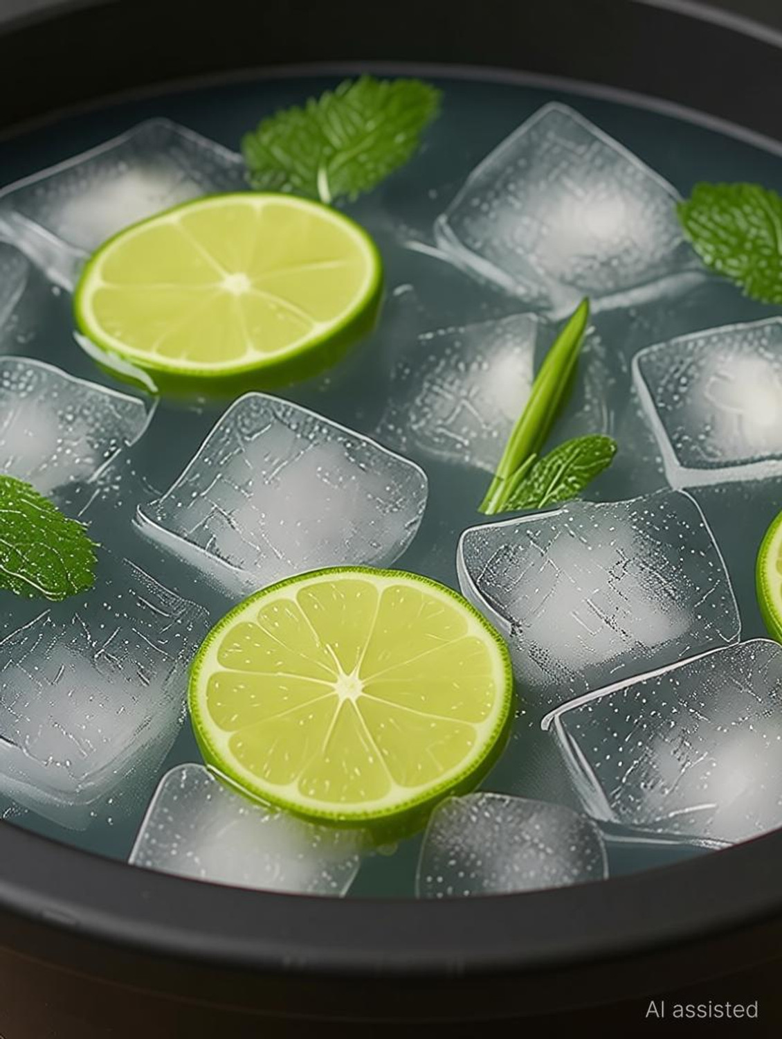Image of Vivat Silicone Massage Bowl Facial Ice Bath, Collapsible Bowl for Face Ice Bath Black Silicone Ice Cube Tray