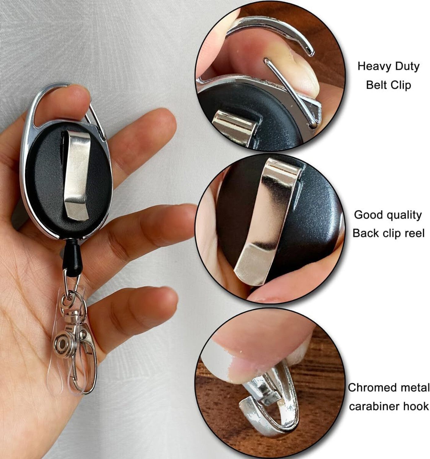 Image of CONTACTS Plastic, Aluminum ID Badge Holder