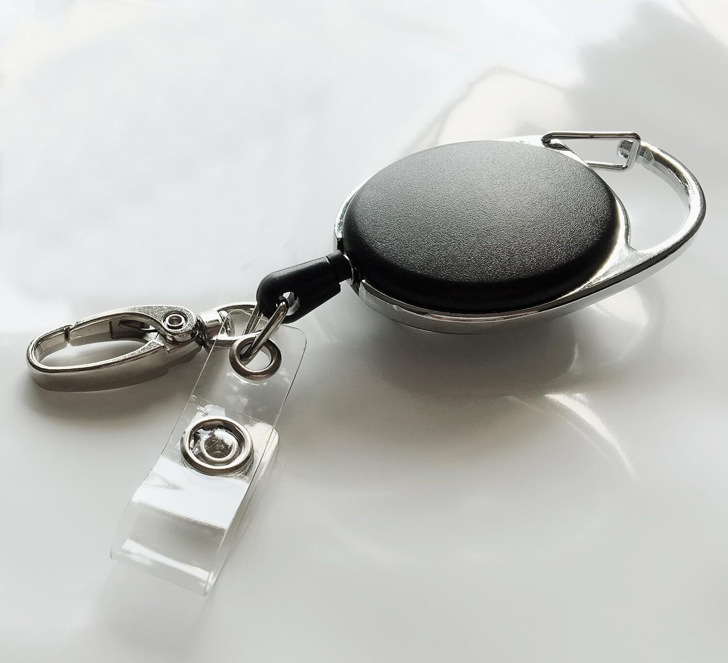 Image of CONTACTS Plastic, Aluminum ID Badge Holder
