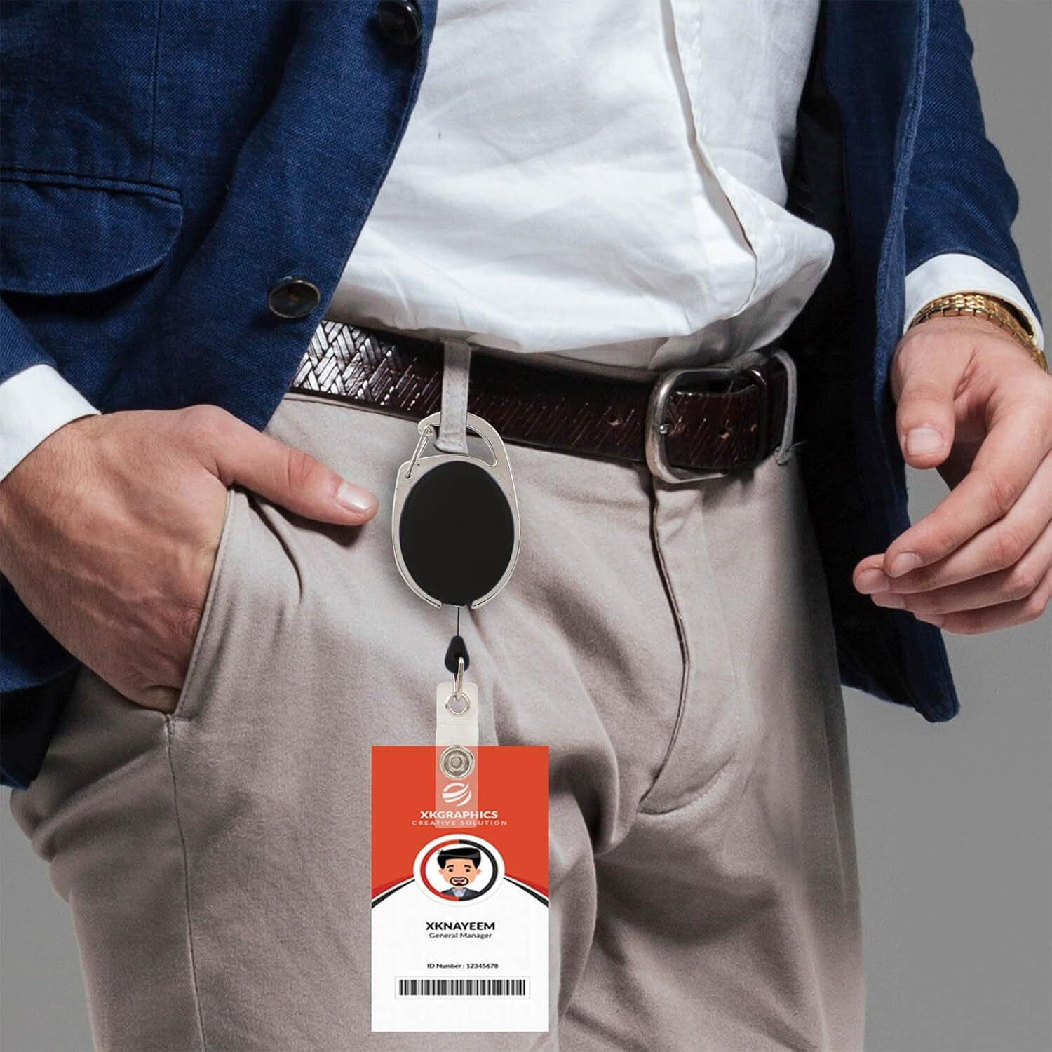 Image of unbrako Plastic ID Badge Holder, ID Badge Reel