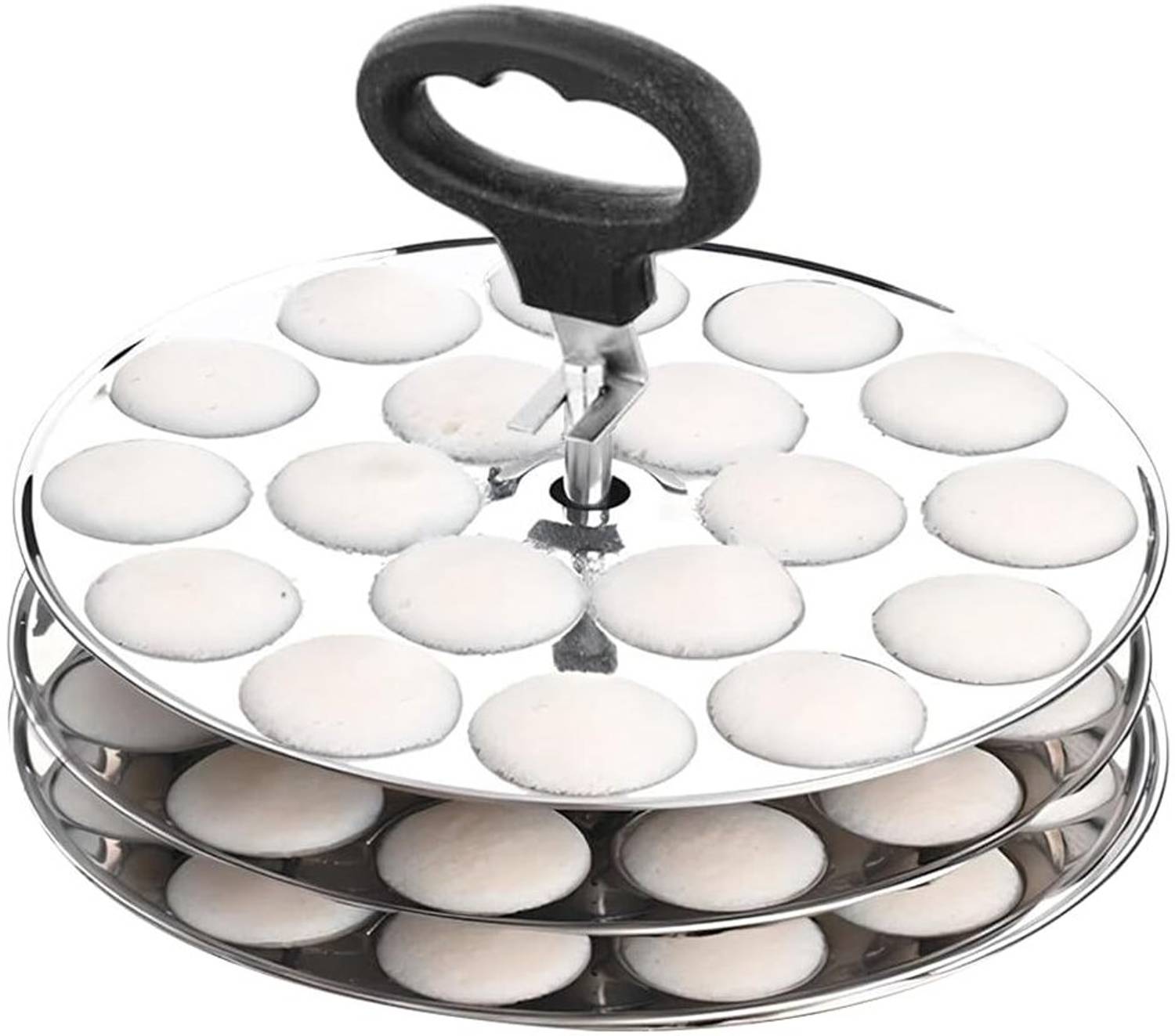 AadiVeer Premium Stainless Steel Mini Idli Plates