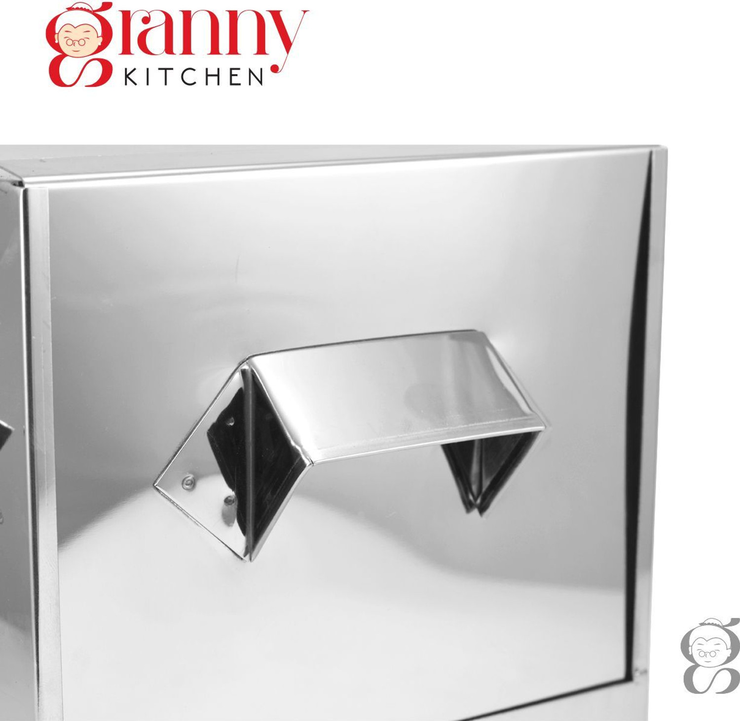 Image of Granny Kitchen Stainless Steel Idli Cooker Box | 6 Plate Sqaure Idli Maker for Home Use Induction & Standard Idli Maker