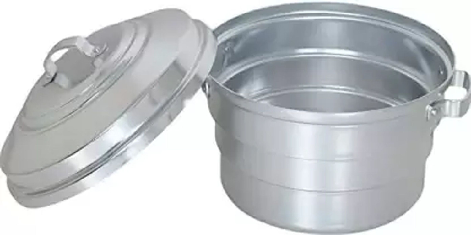 Image of Q8 Twinkle Aluminium Idli / Idiyappam Maker-Steamer-Cooker (Hard-Anodized Aluminum). Induction Idli Maker (2 Plates, 12 Idlis )