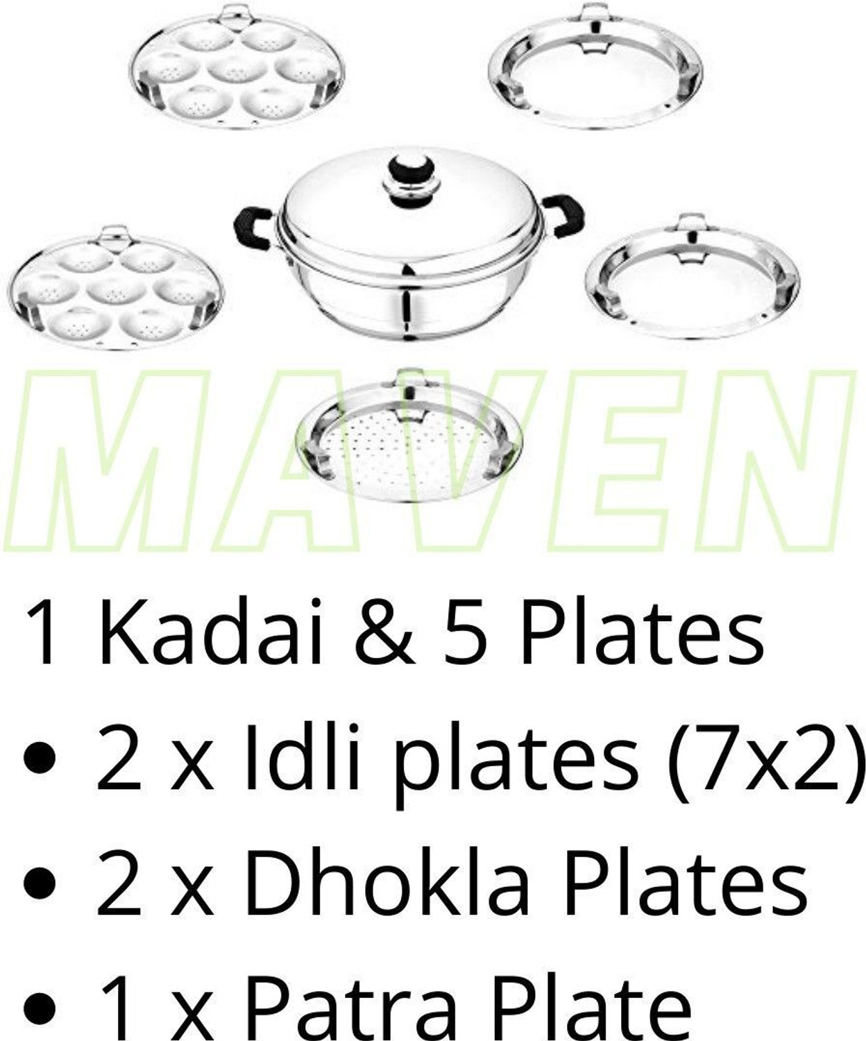 Image of MITHALI New Multi Kadai Idli cooker for home and kitchen Standard Idli Maker