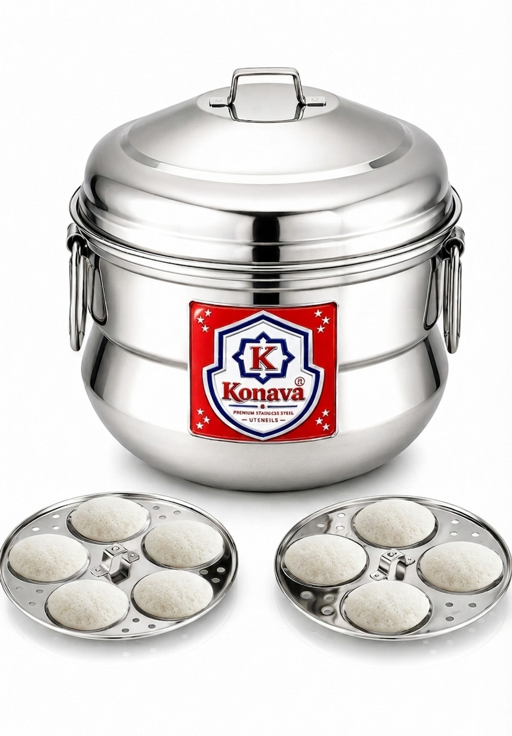 Image of Konava idly cooker,pot 9 idly Standard Idli Maker