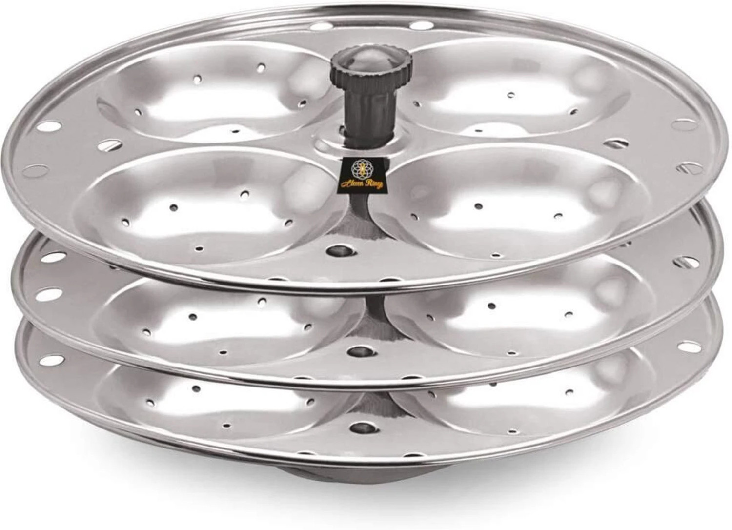 Image of Calum 3 Plate Idli Maker Stand Stainless Steel Idli Stand for Cooker & Steamer Standard Idli Maker
