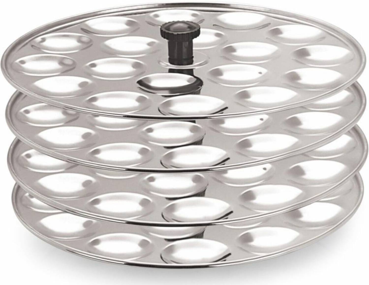 Status style Stainless Steel 4 Mini Idly Maker/Stand Standard Idli Maker