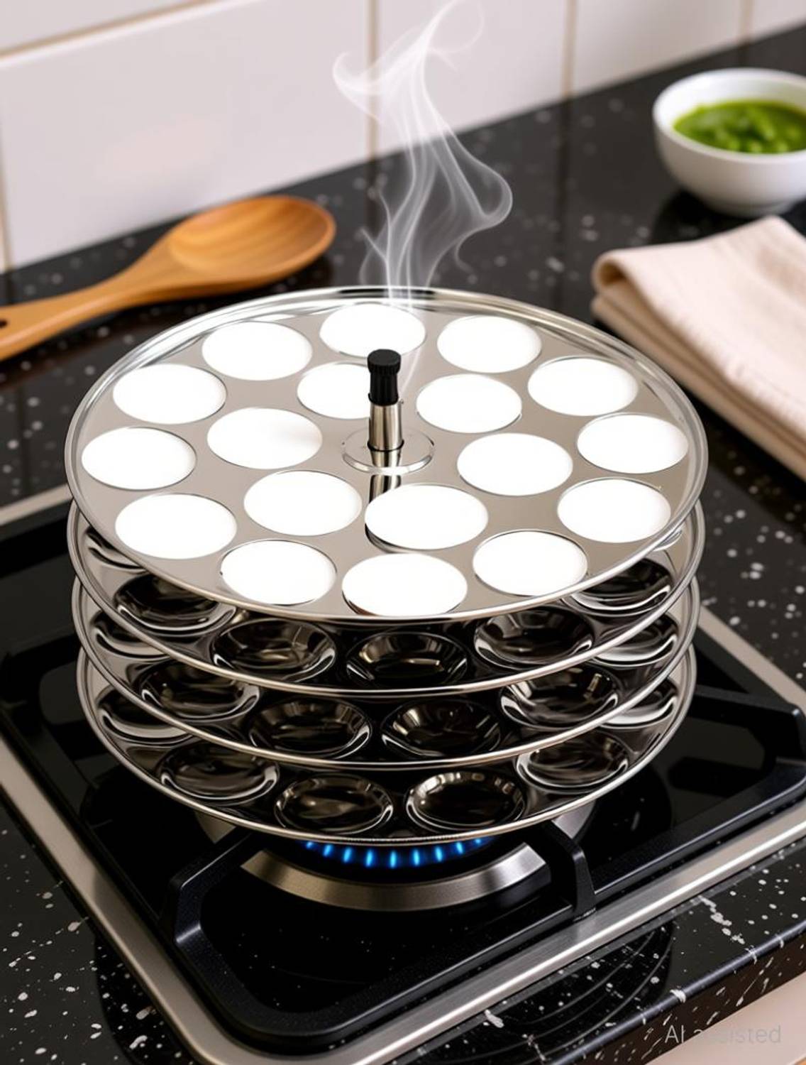 AadiVeer Stainless Steel Idli Plates | Mini Idli Plates | Mini Idlies Maker With Stand Induction & Standard Idli Maker