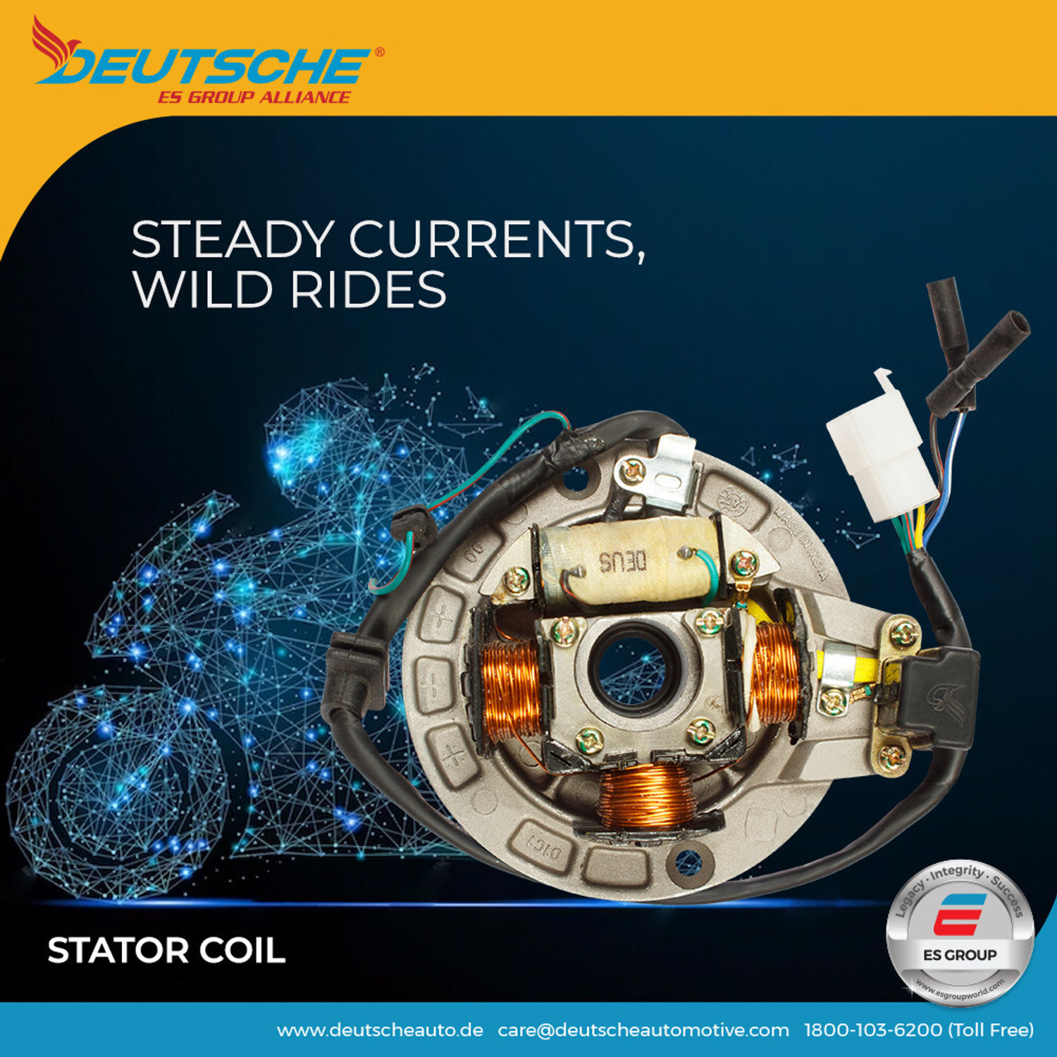 Image of deutsche stator coil plate for Honda Activa 110 / Honda Dio 110 (2008 To 2010 Model) Ignition Coil Bracket