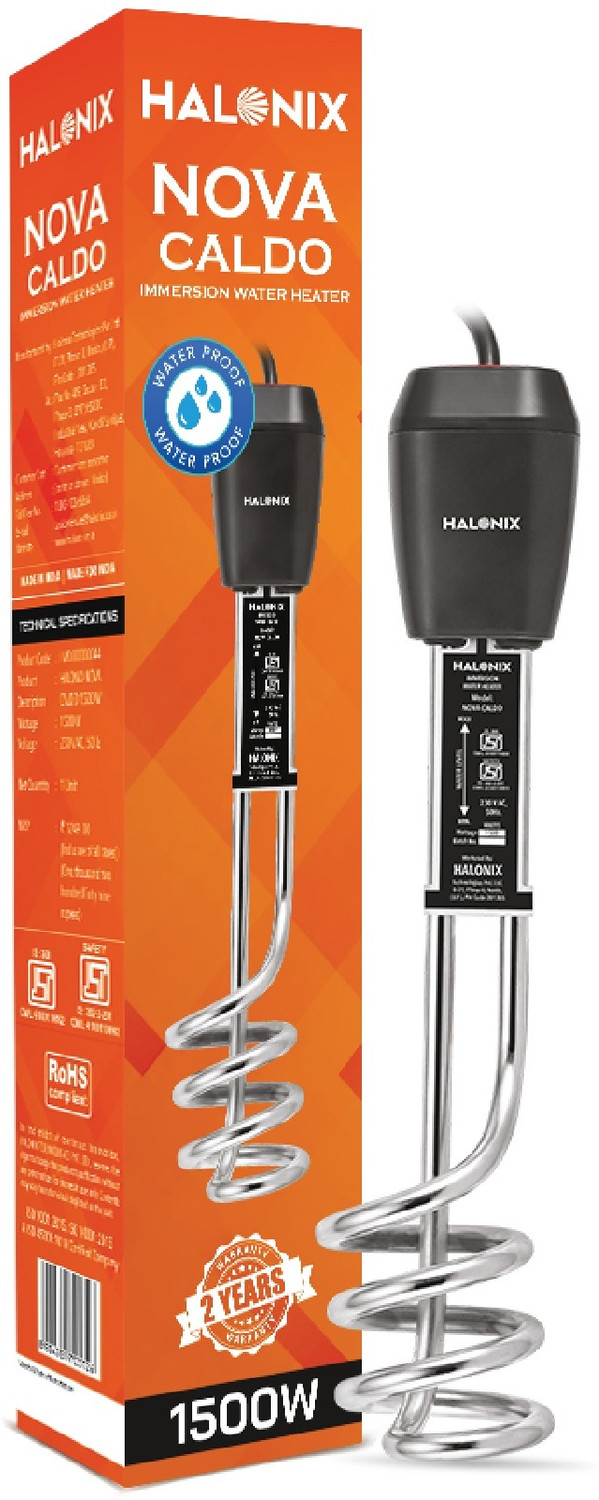 Image of HALONIX Nova CALDO 1500W Water Proof 1500 W Shock Proof Immersion Heater Rod